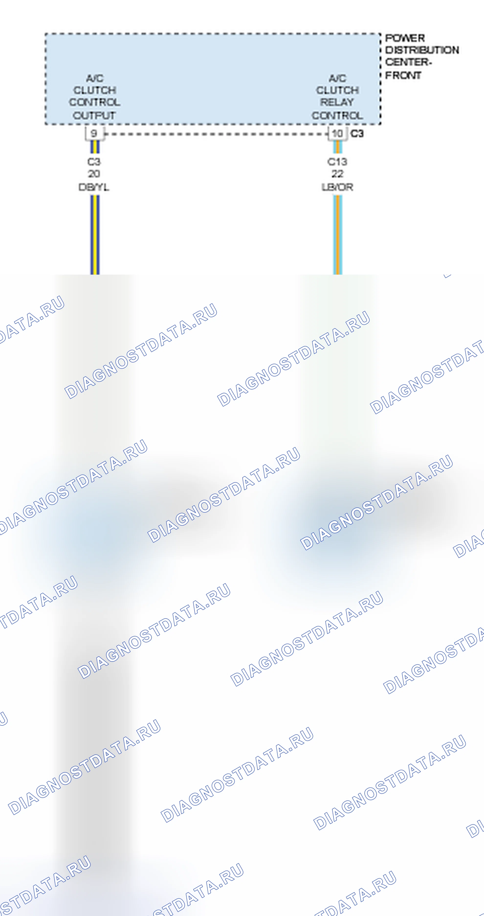 Рис. 535: P0645-A / C ЦЕПЬ УПРАВЛЕНИЯ / РАЗОМКНУТА. RAM 1500 IV