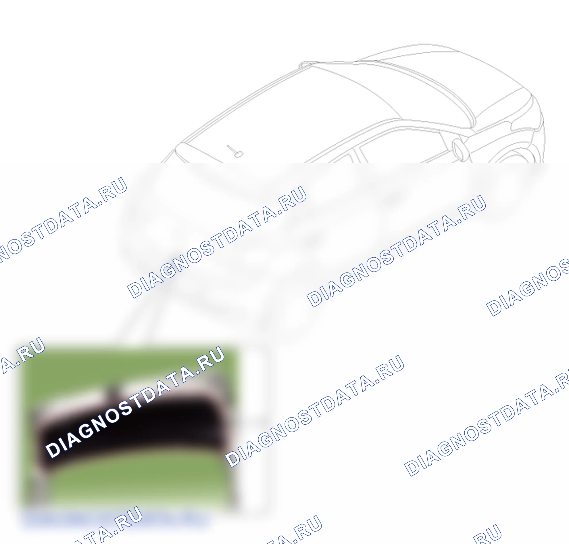 Расположение деталей облицовки двери багажника. Hyundai i20 GB
