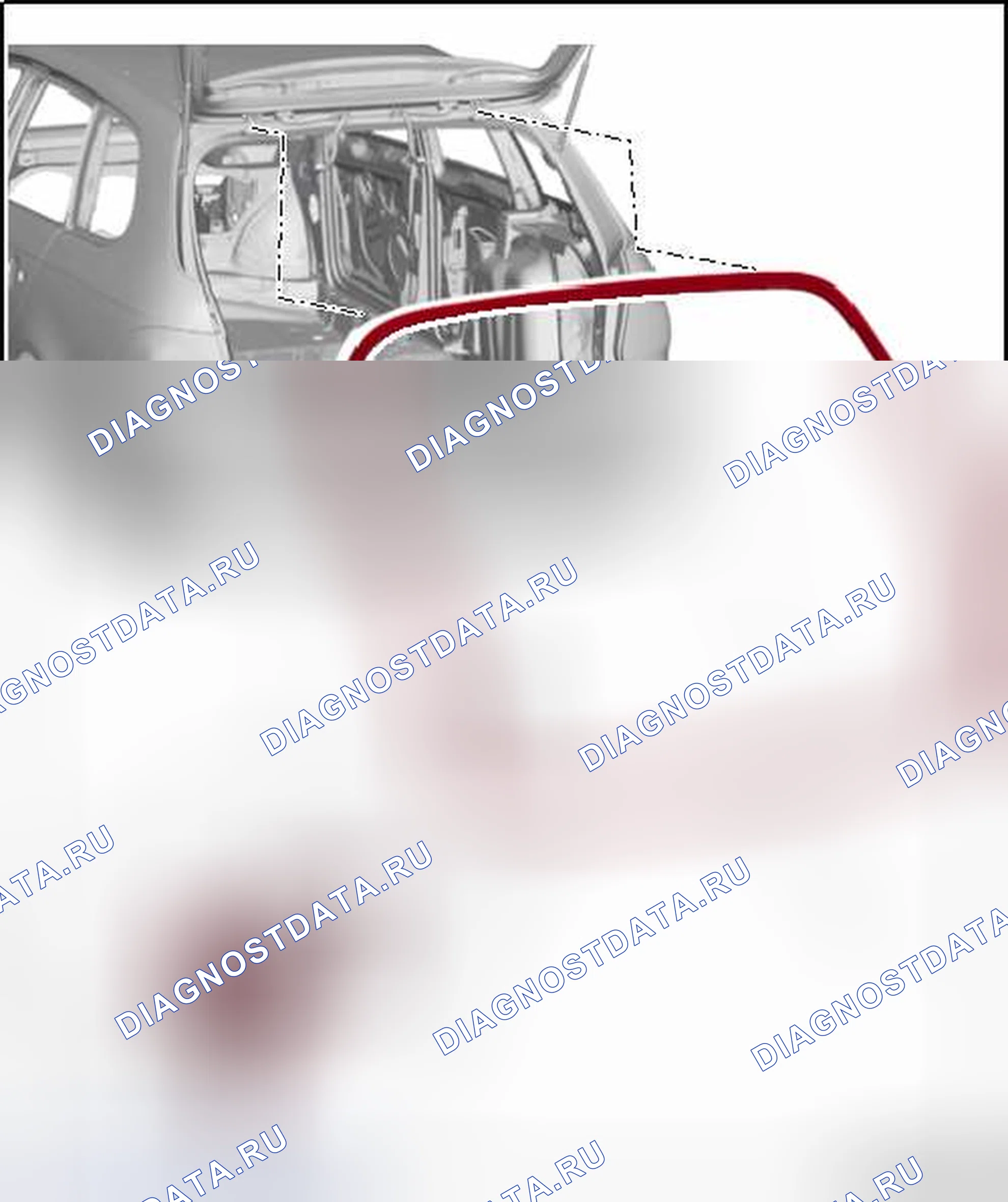 Рис. 49: ПРОКЛАДКА ЗАДНЕЙ КРЫШКИ. Volkswagen Jetta VI