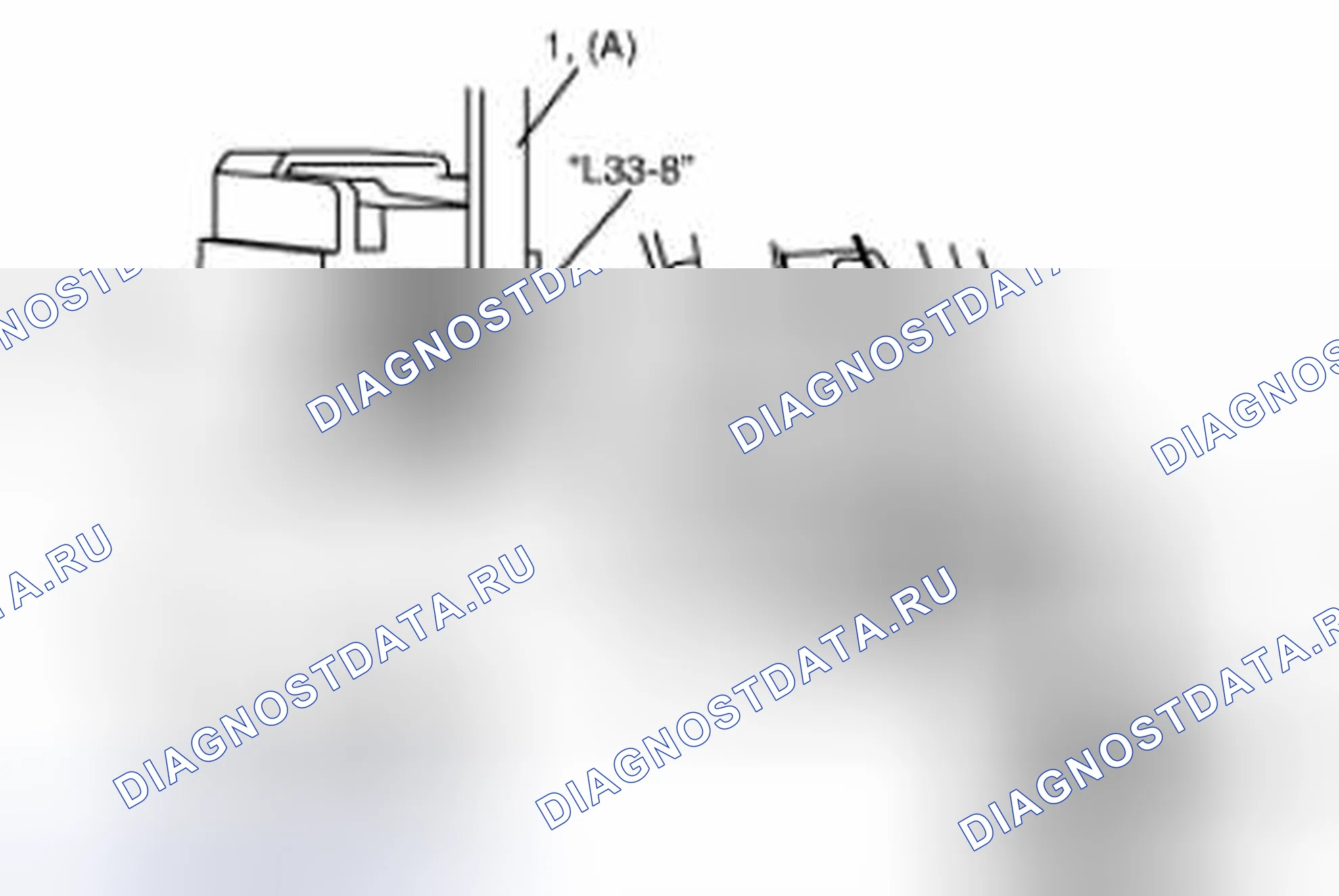 Рис. 63: Измерение сопротивления между " L33-5 " и " L33-6 " (для расшифровка кода ошибки xtegx2) B1051. Suzuki Grand Vitara II рестайлинг 2