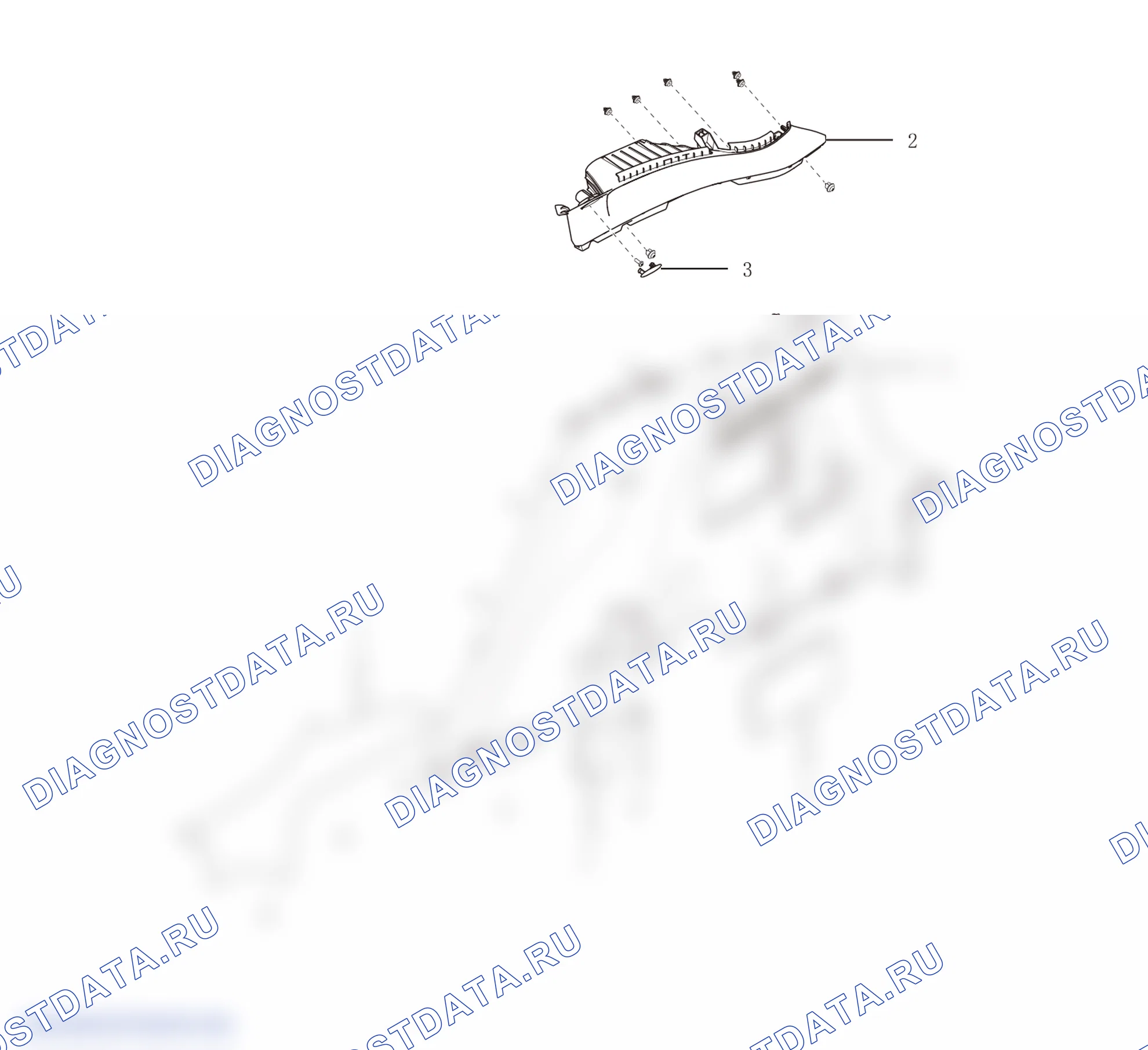 Схема расположения защитной плиты колонны C — Haval H4. Haval H4 I