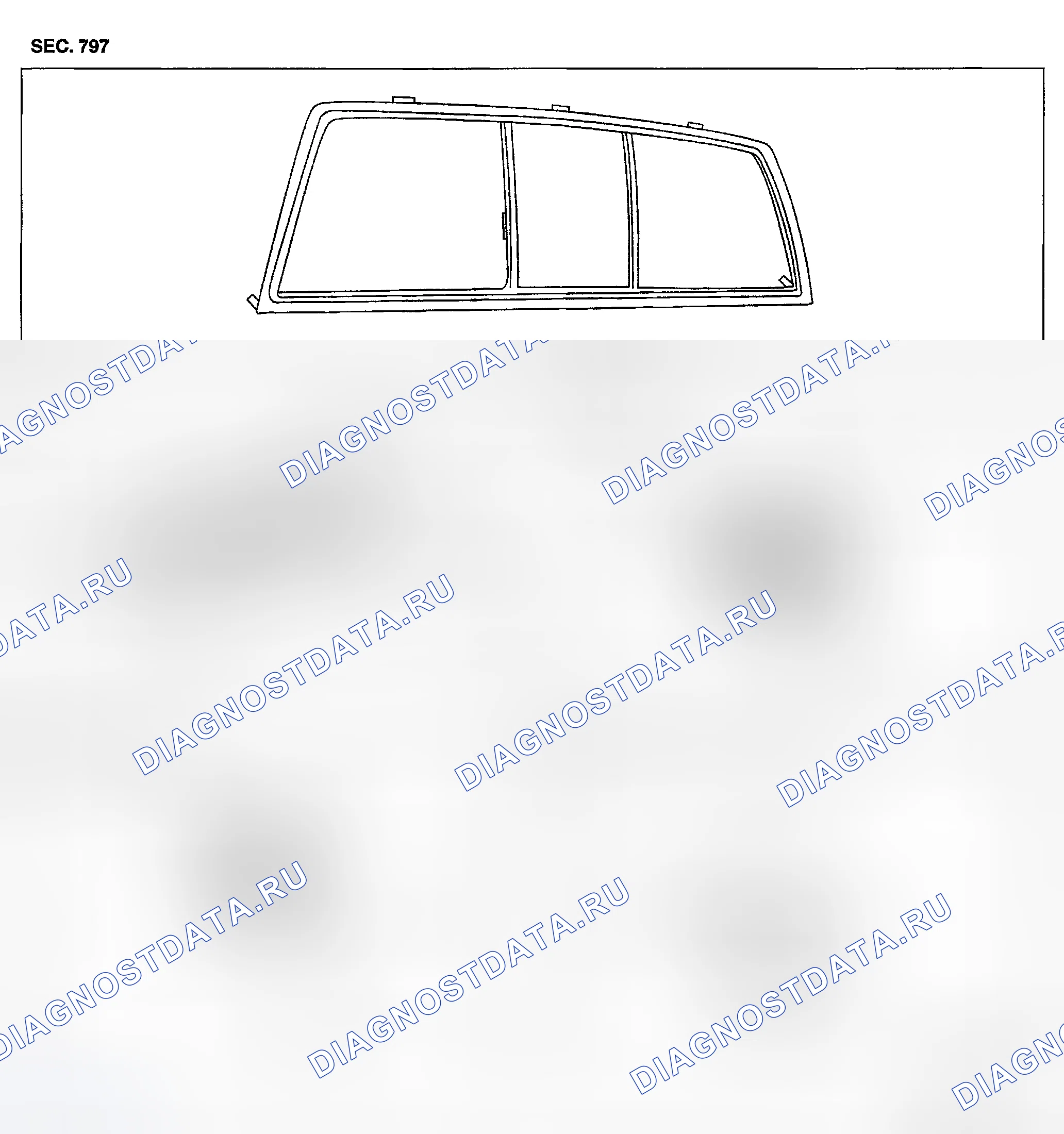 Рис. 6: ЗАДНЕЕ ОКНО. Honda Odyssey (North America) I