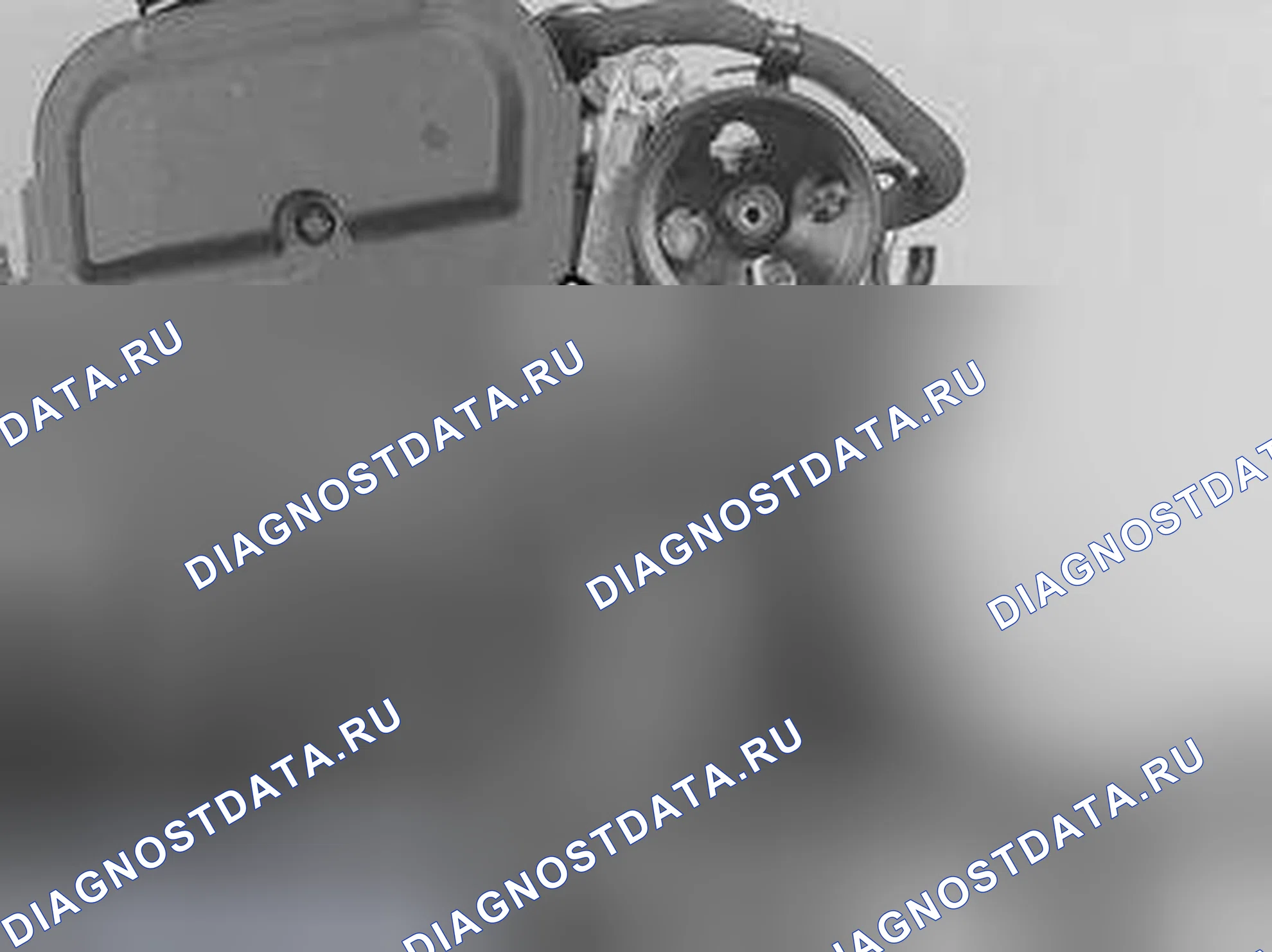Рис. 289: Замена натяжителя ремня. Volvo V70 II