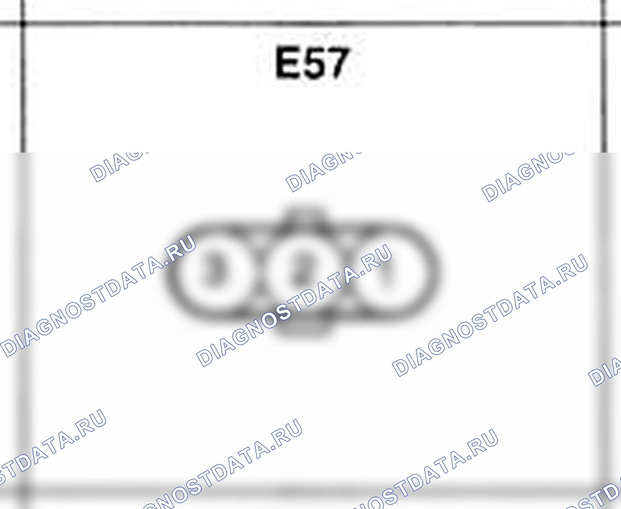 Распиновка разъёма E57 — жгута двигателя. Hyundai H-1 A1