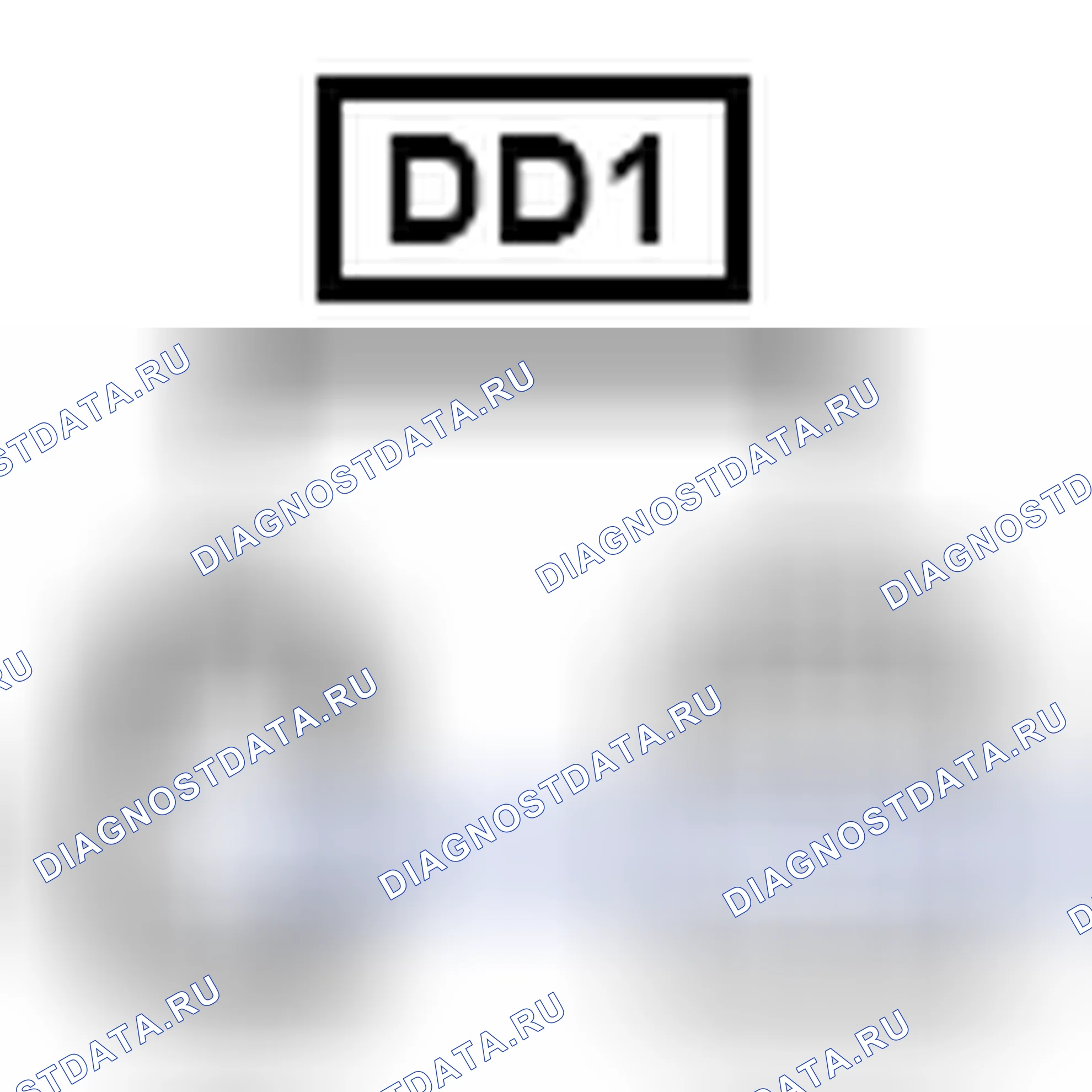 Рис. 771: Вид с торца разъема (DD1). Toyota Sienna III