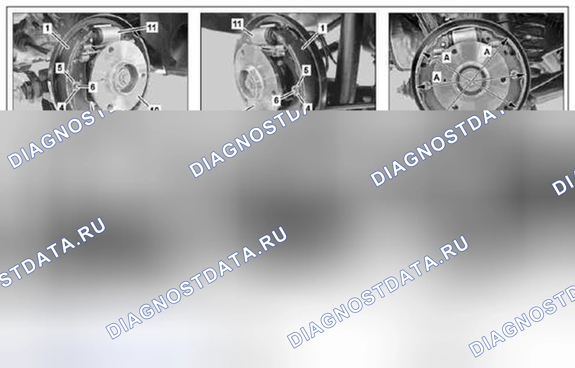 Рис. 63: Снять / установить тормозные колодки на заднюю ось - AR42.10-P-xtigx1 0165MCU. Kia Soul I