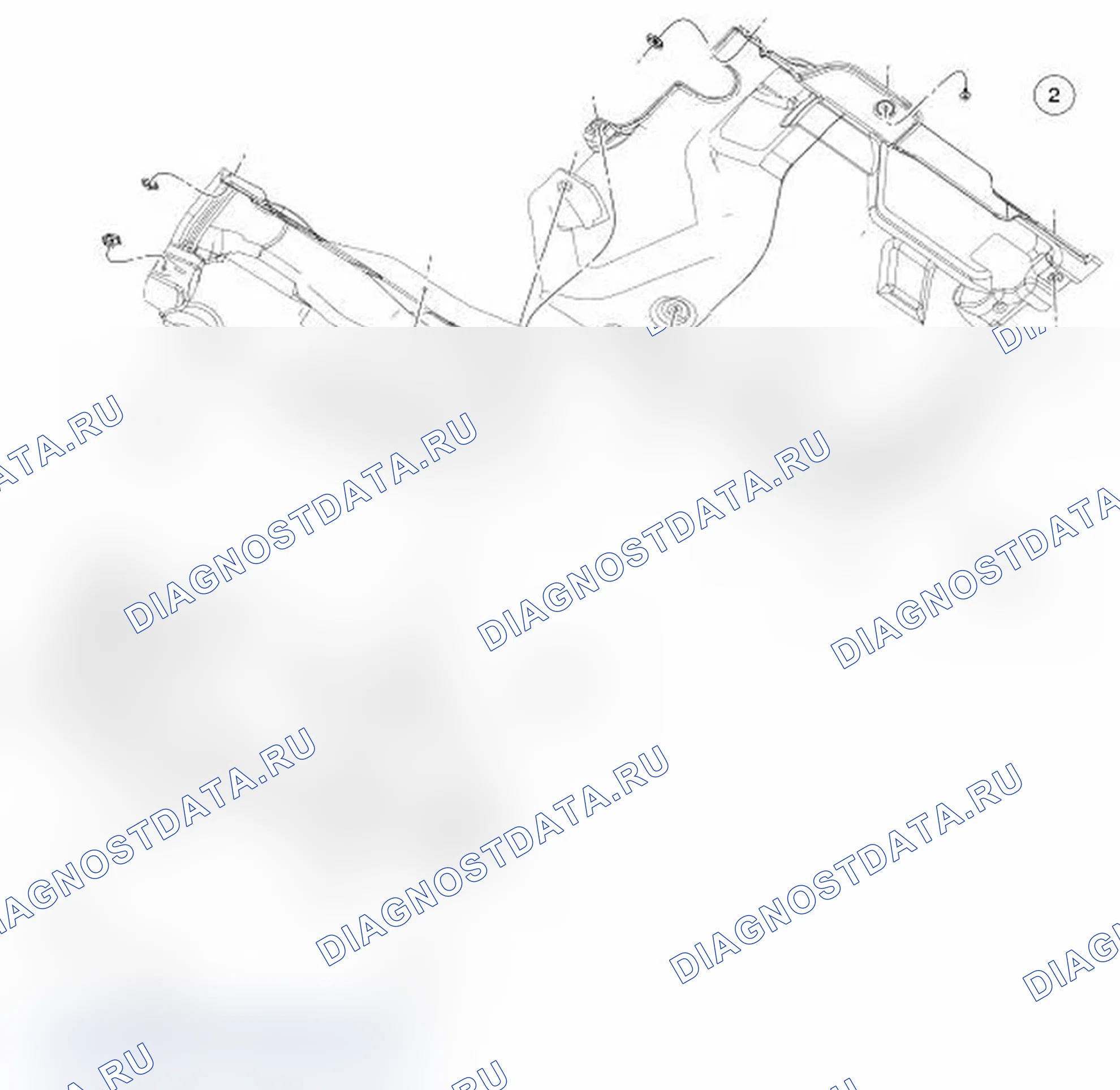 Рис. 2: Стояночный тормоз (Вид 2 из 3). Ford Transit Connect I рестайлинг