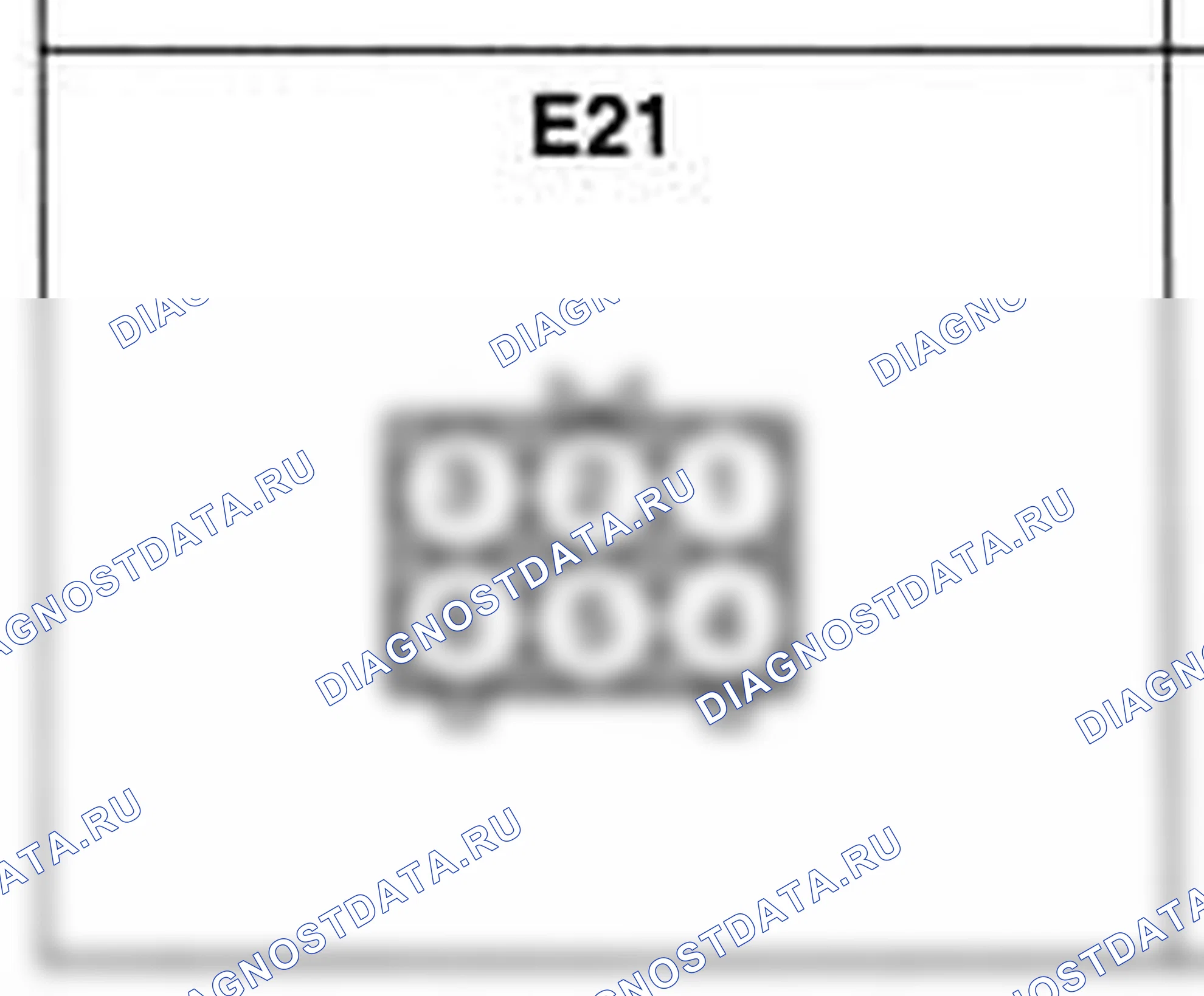 Распиновка разъёма E21 — жгута двигателя. Hyundai H-1 A1
