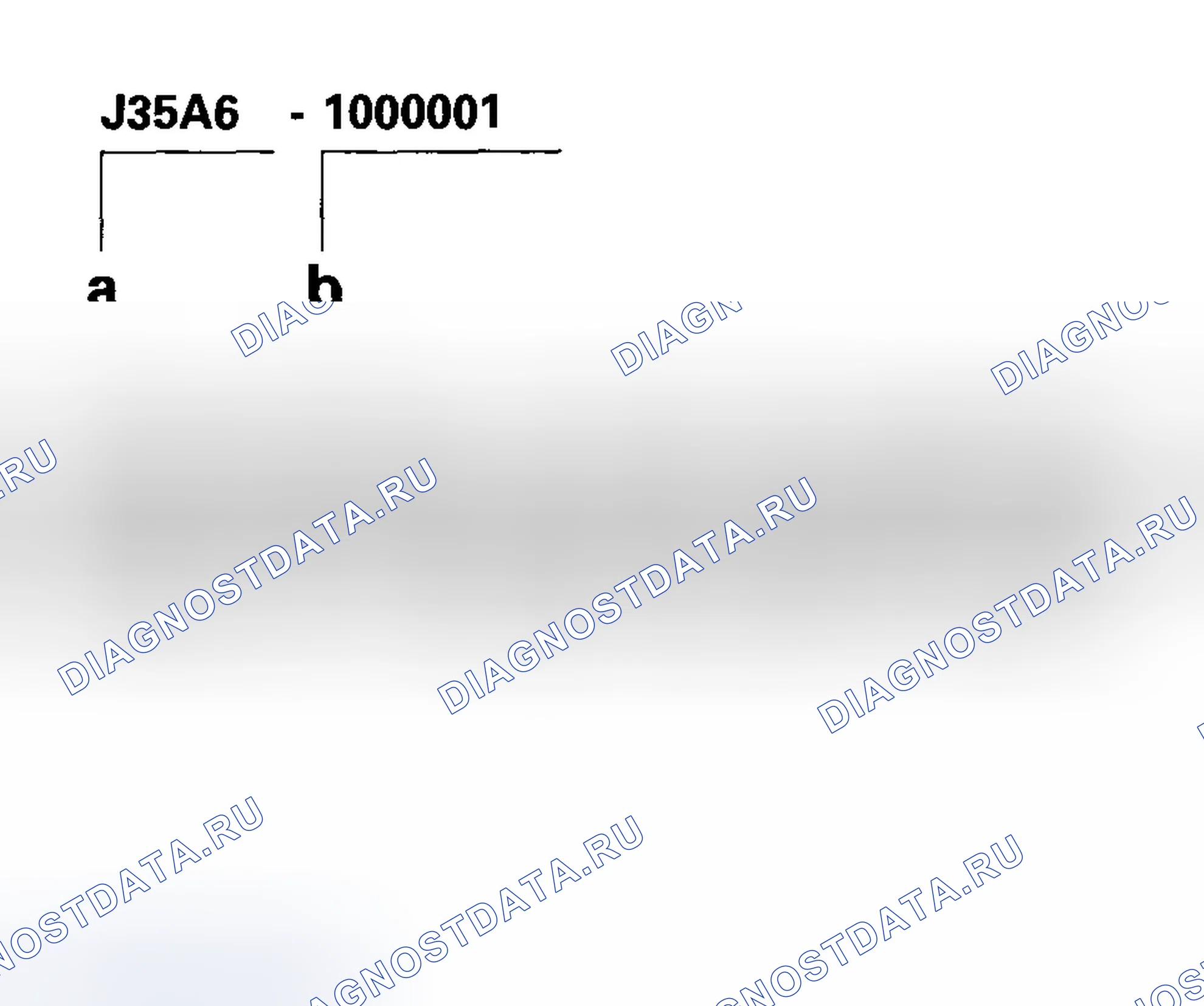 Рис. 2: Номер двигателя. Honda Odyssey I