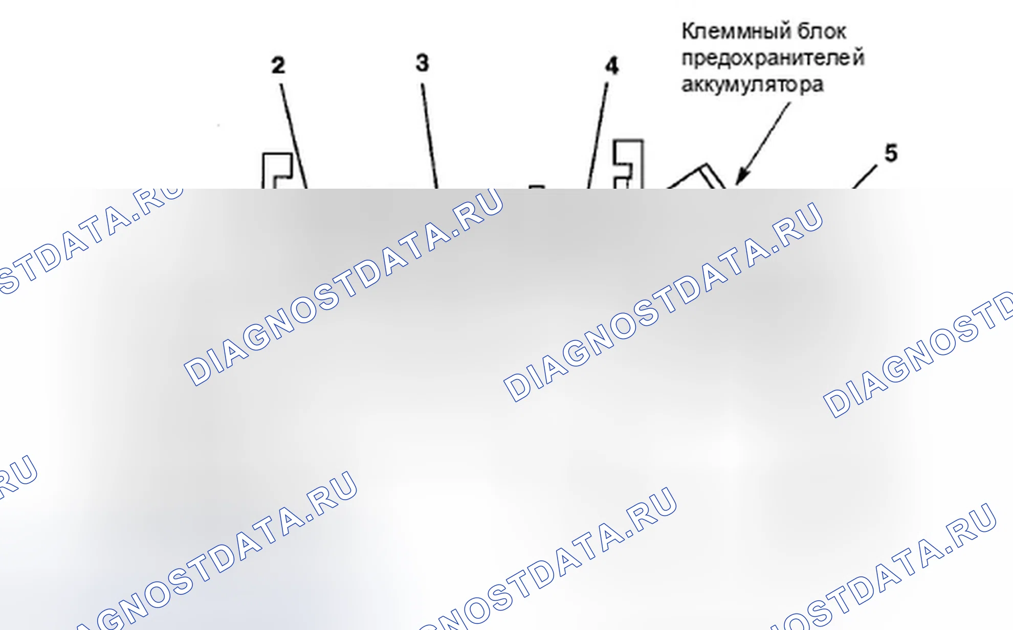 Рис. 614: Клеммный блок предохранителей аккумулятора (с гнездом) (6-8). Honda Insight ZE2