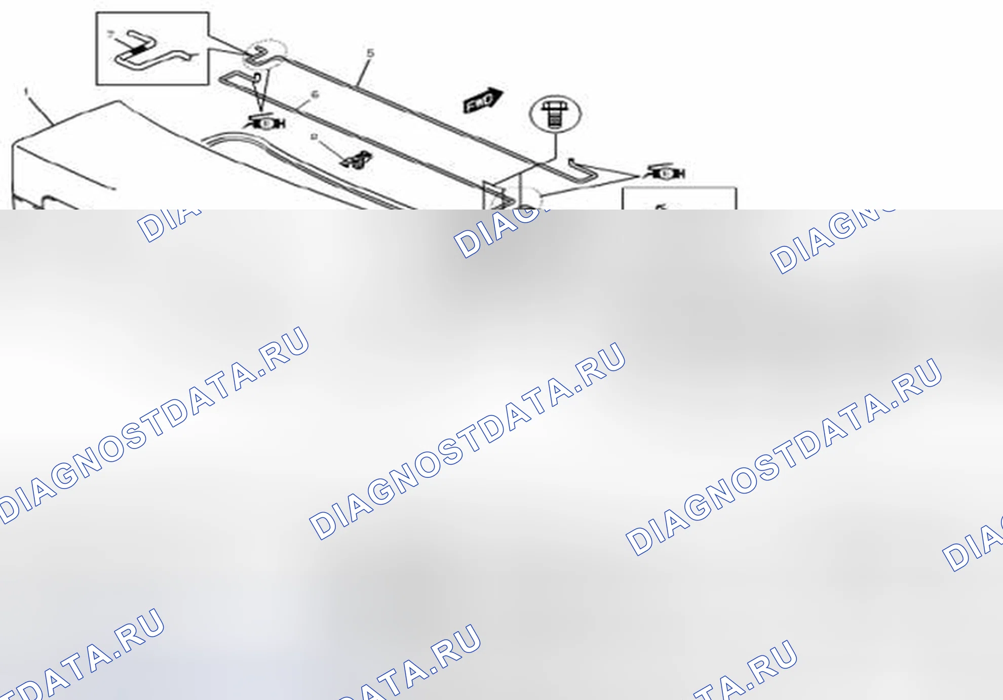 Рис. 40: Компоненты крышки багажника (модель седана). Suzuki SX4 I