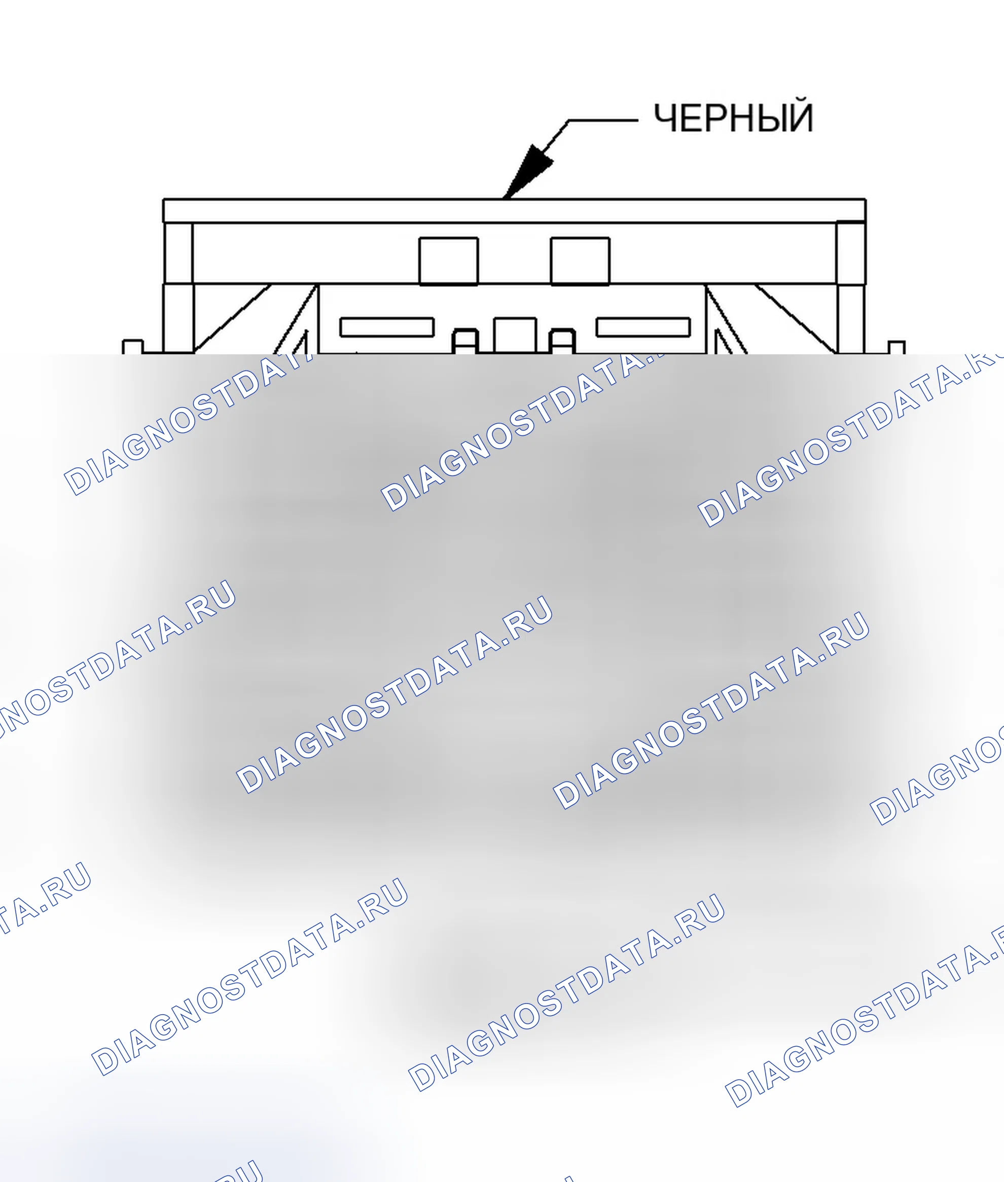 Рис. 102: Вид с торца разъема интегрированного модуля питания (C3). Dodge Magnum I