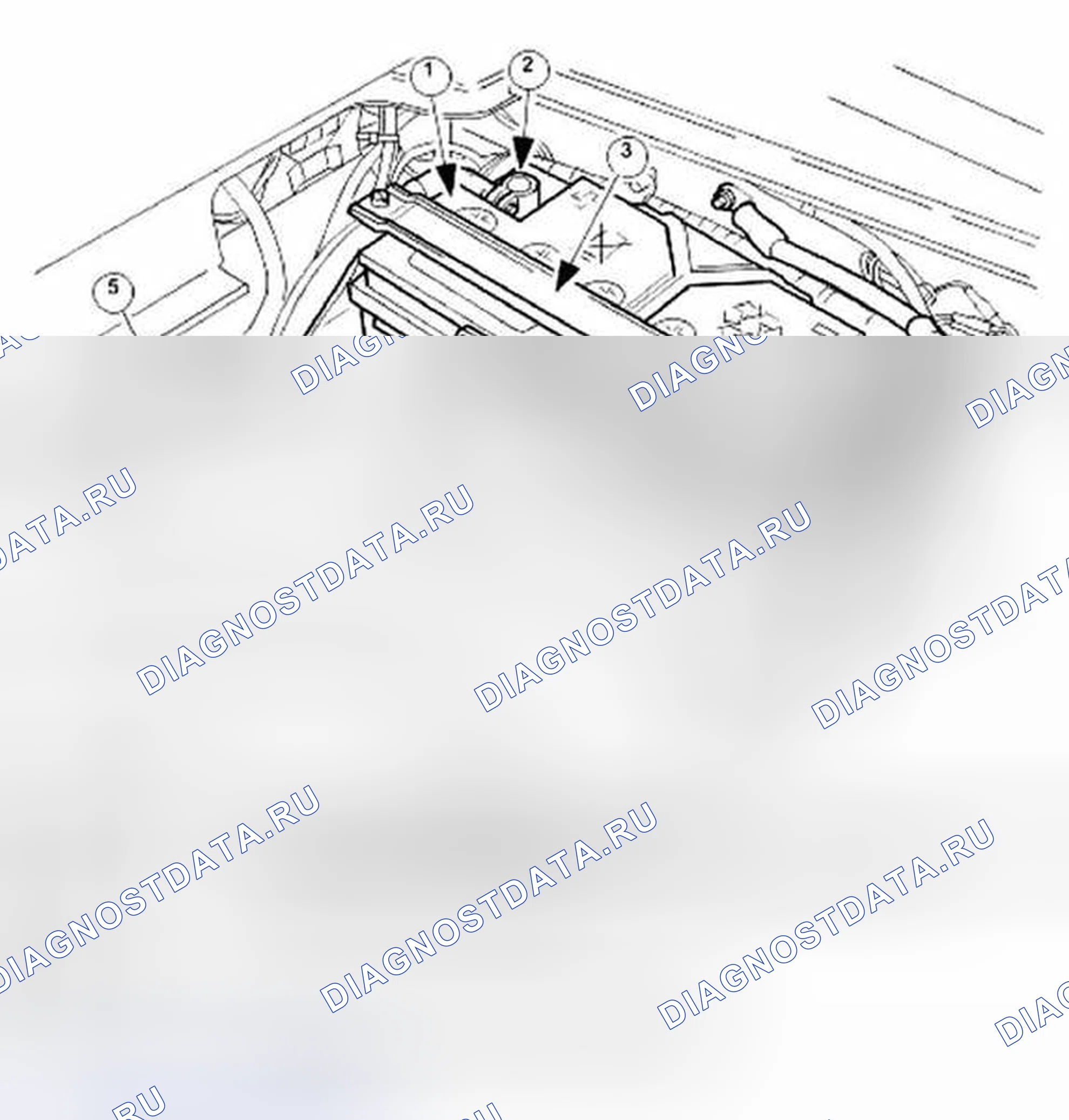 Рис. 44: Аккумулятор. Jaguar XJ II