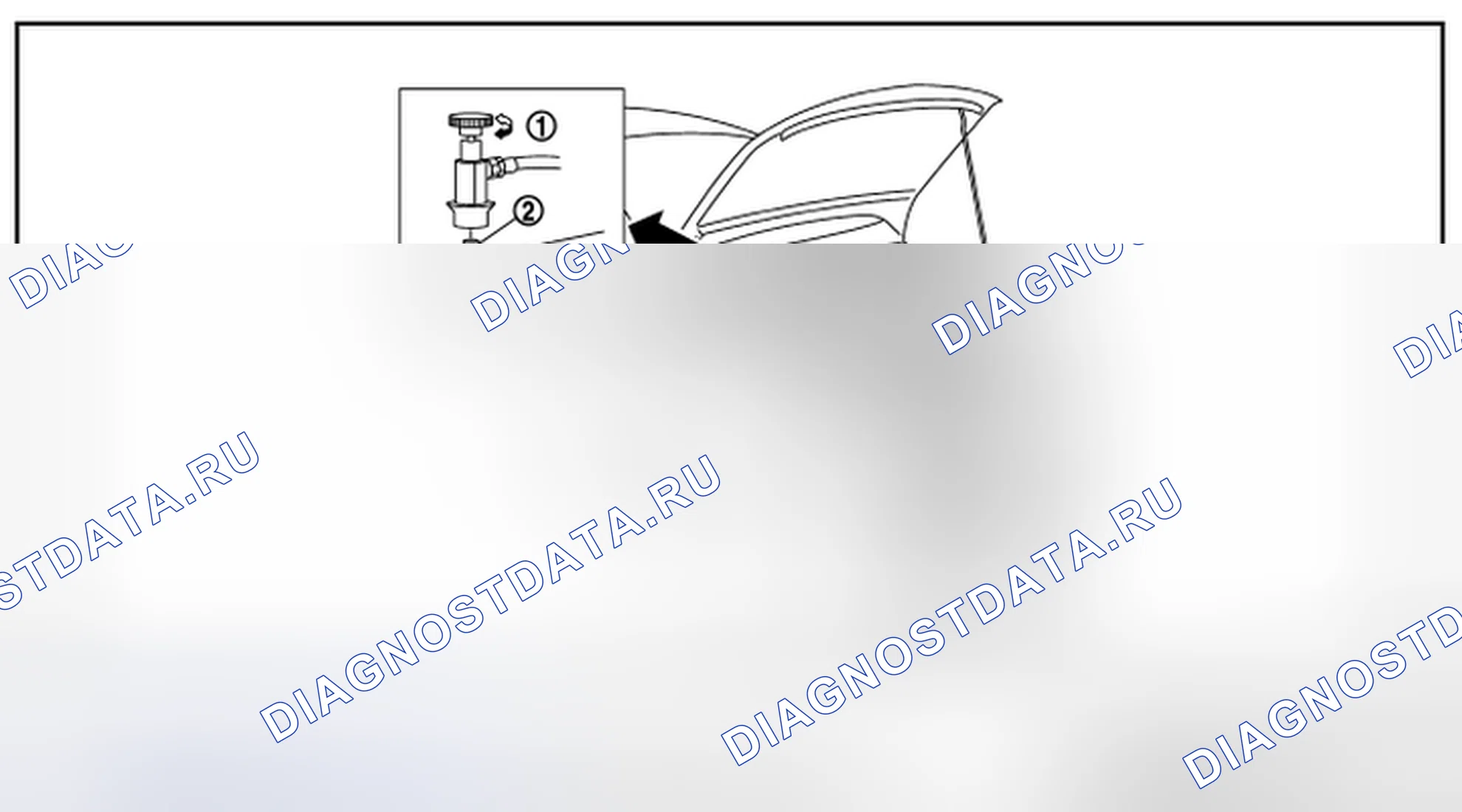 Рис. 81: Выгрузка хладагента. Infiniti FX37 II рестайлинг