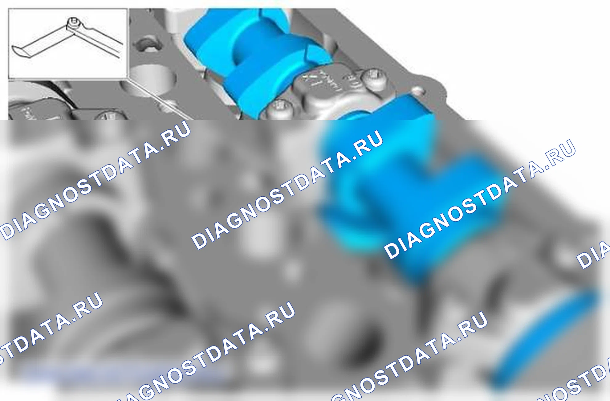 Рис. 46: ПРОВЕРКА механической части двигателя. Jaguar XJ X351 рестайлинг