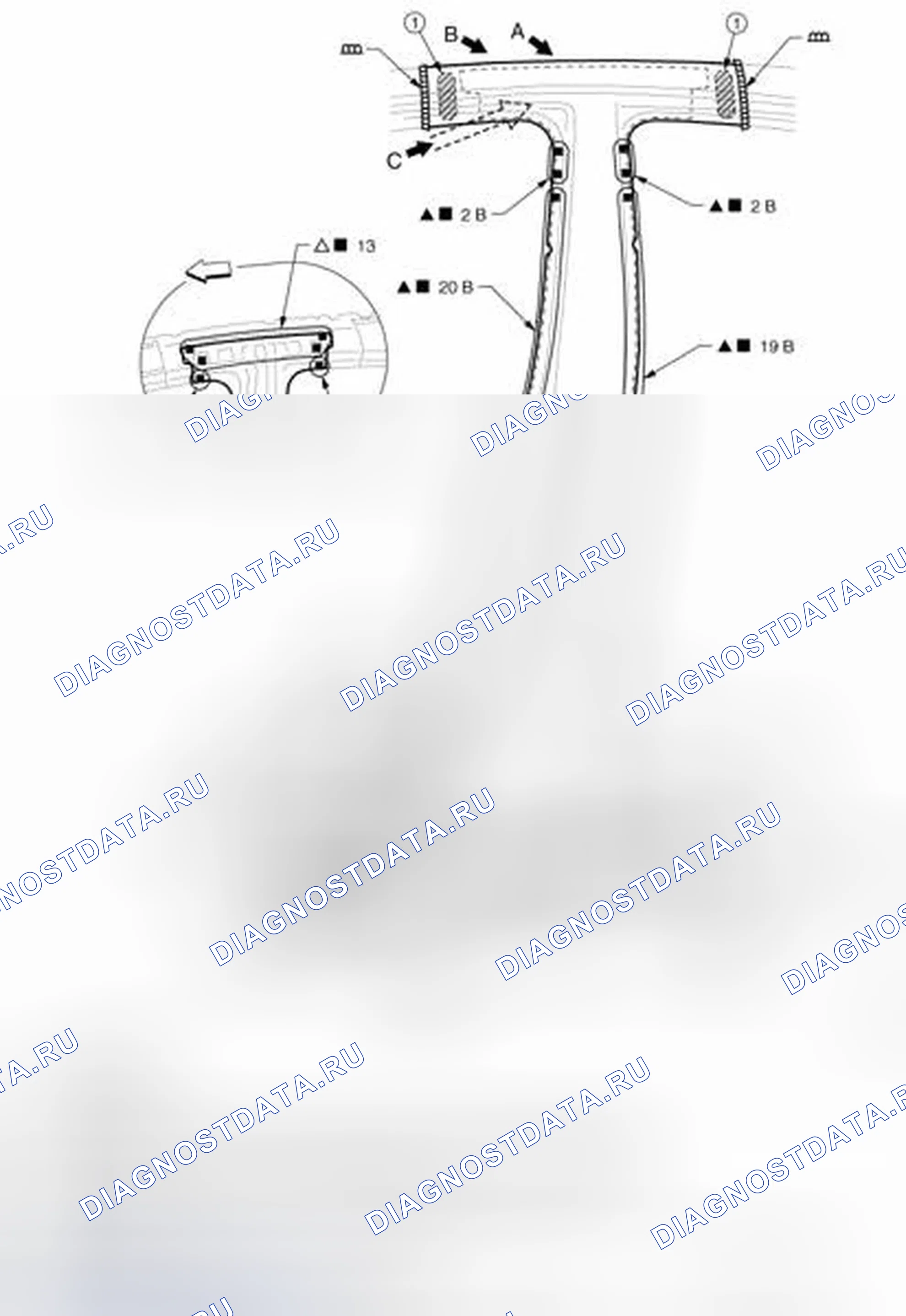 Рис. 276: Центральная колонна. Infiniti EX35 I