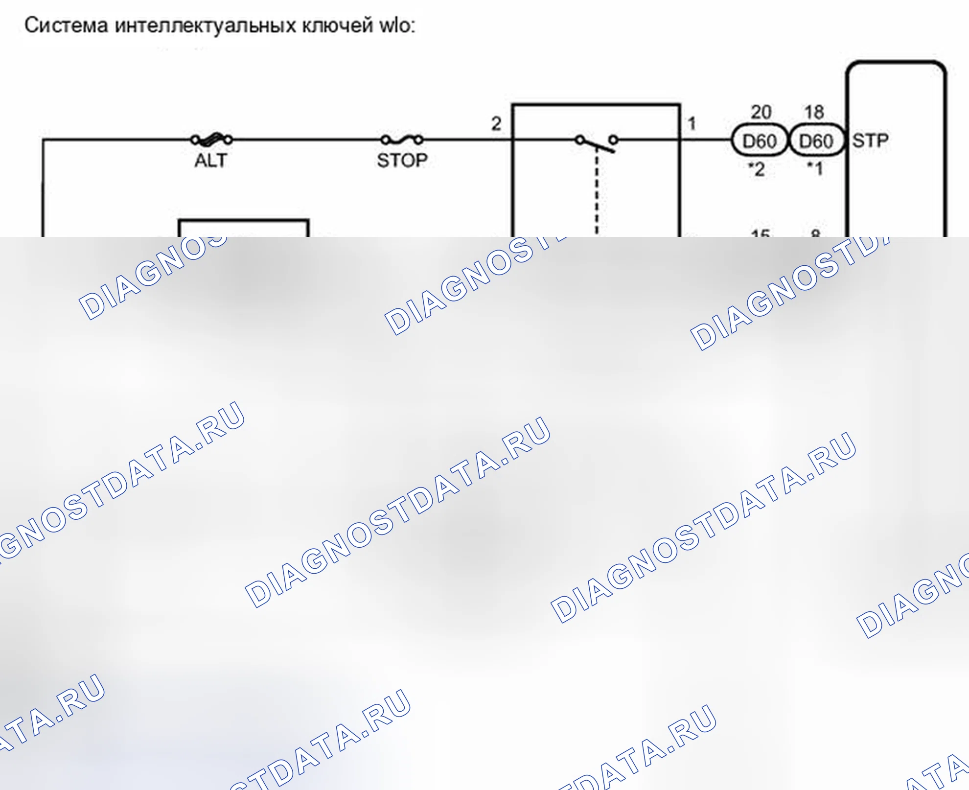 Рис. 17: электросхема. Toyota Highlander II рестайлинг