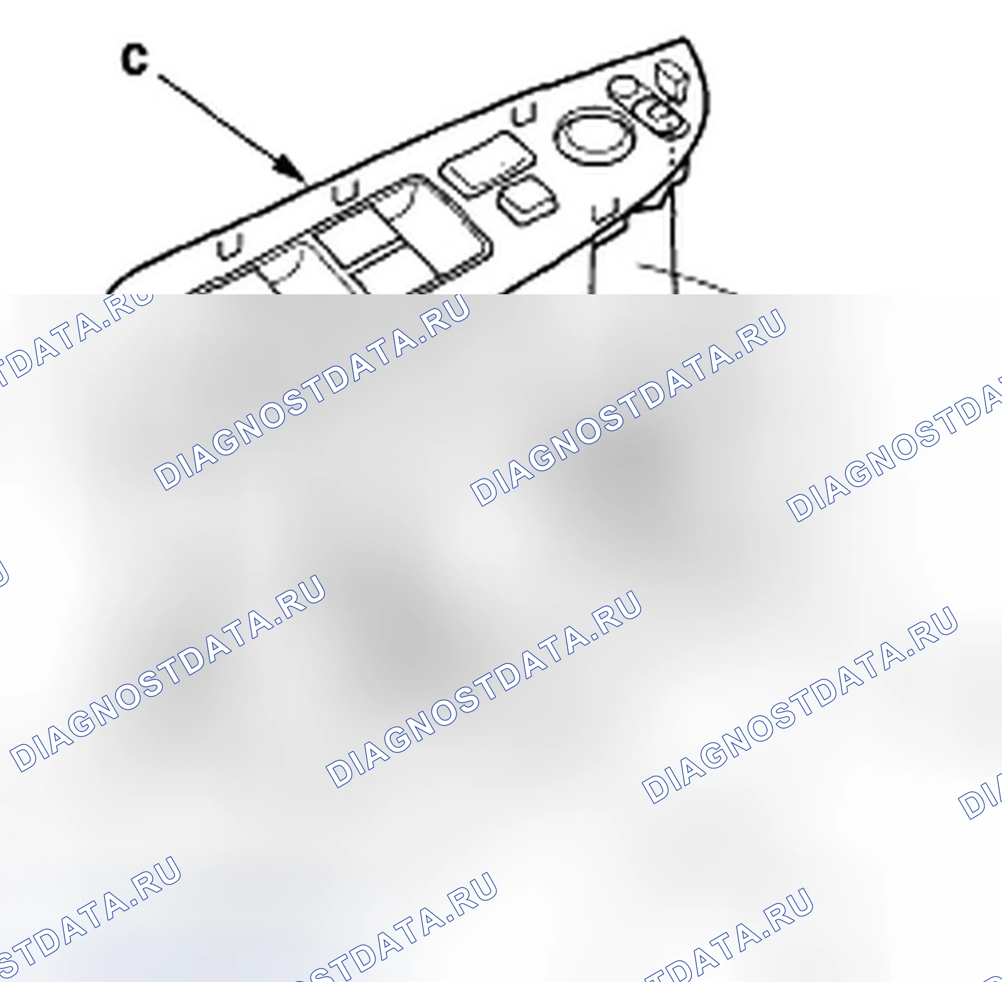 Рис. 9: Замена главного переключателя окна питания. Honda Odyssey IV