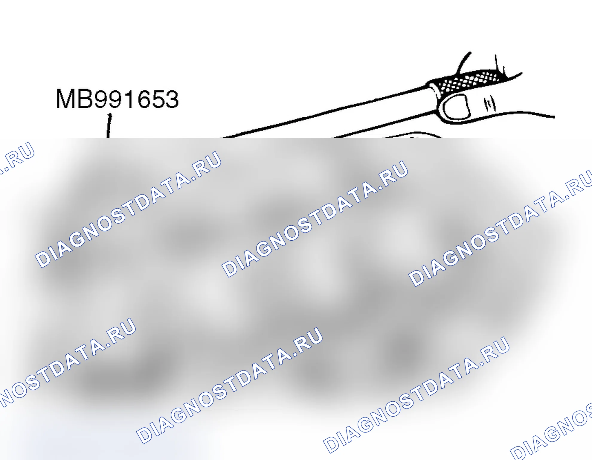 Рис. 281: <<A>> ДЕМОНТАЖ БОЛТА ГОЛОВКИ ЦИЛИНДРА. Mitsubishi Lancer Evolution IX