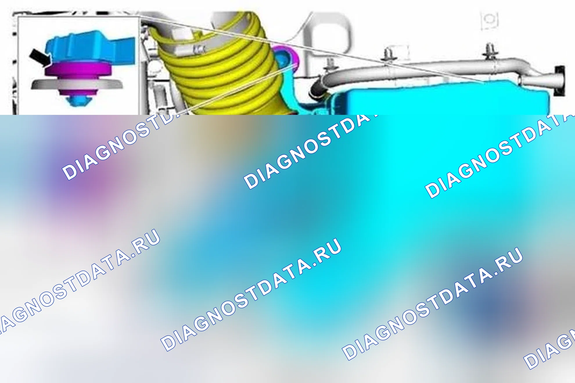 Рис. 2: Демонтаж и монтаж. Ford Escape III