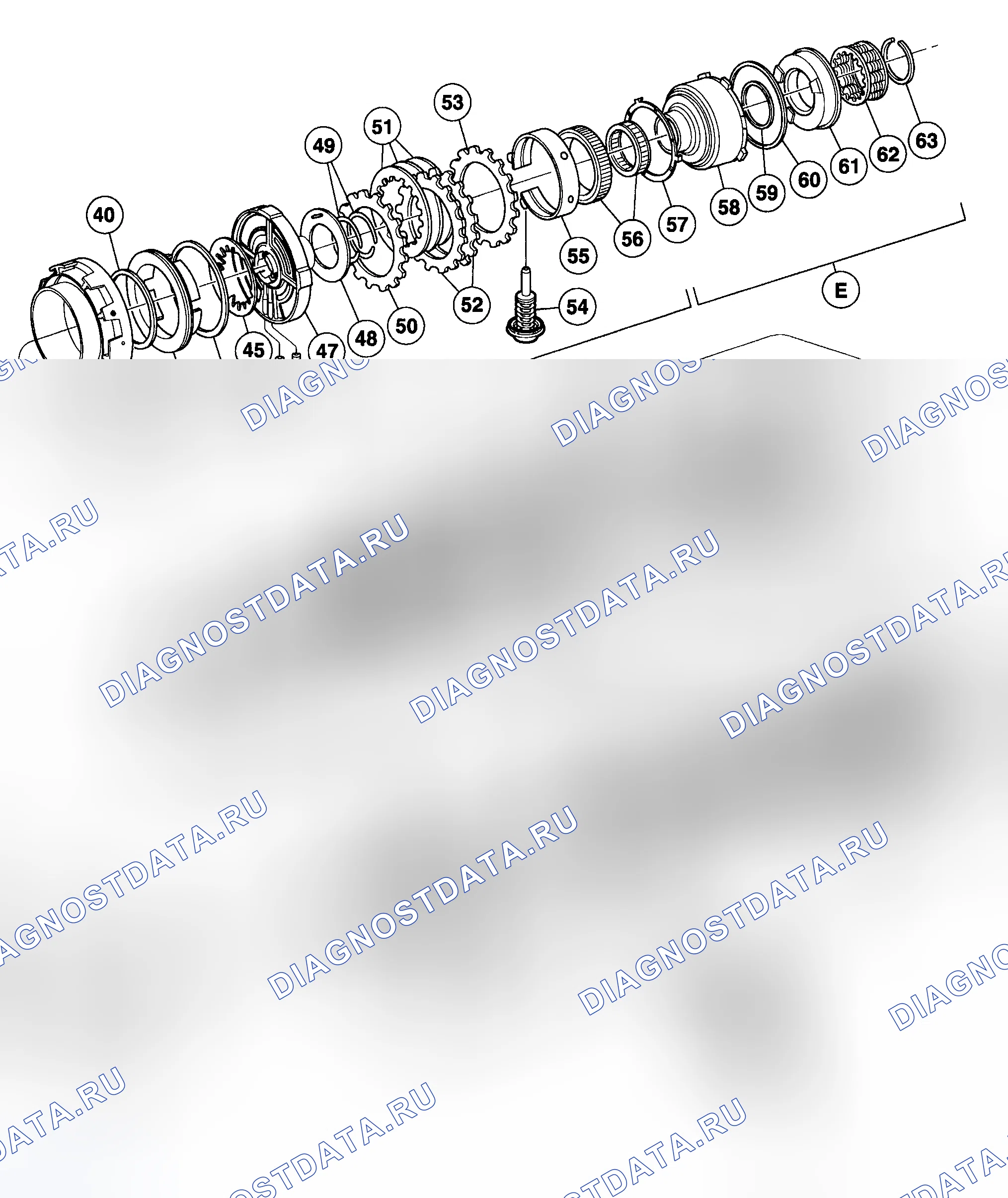 Рис. 321: ВИДЫ В РАЗОБРАННОМ ВИДЕ. Ford Pickup F250 Super Duty I