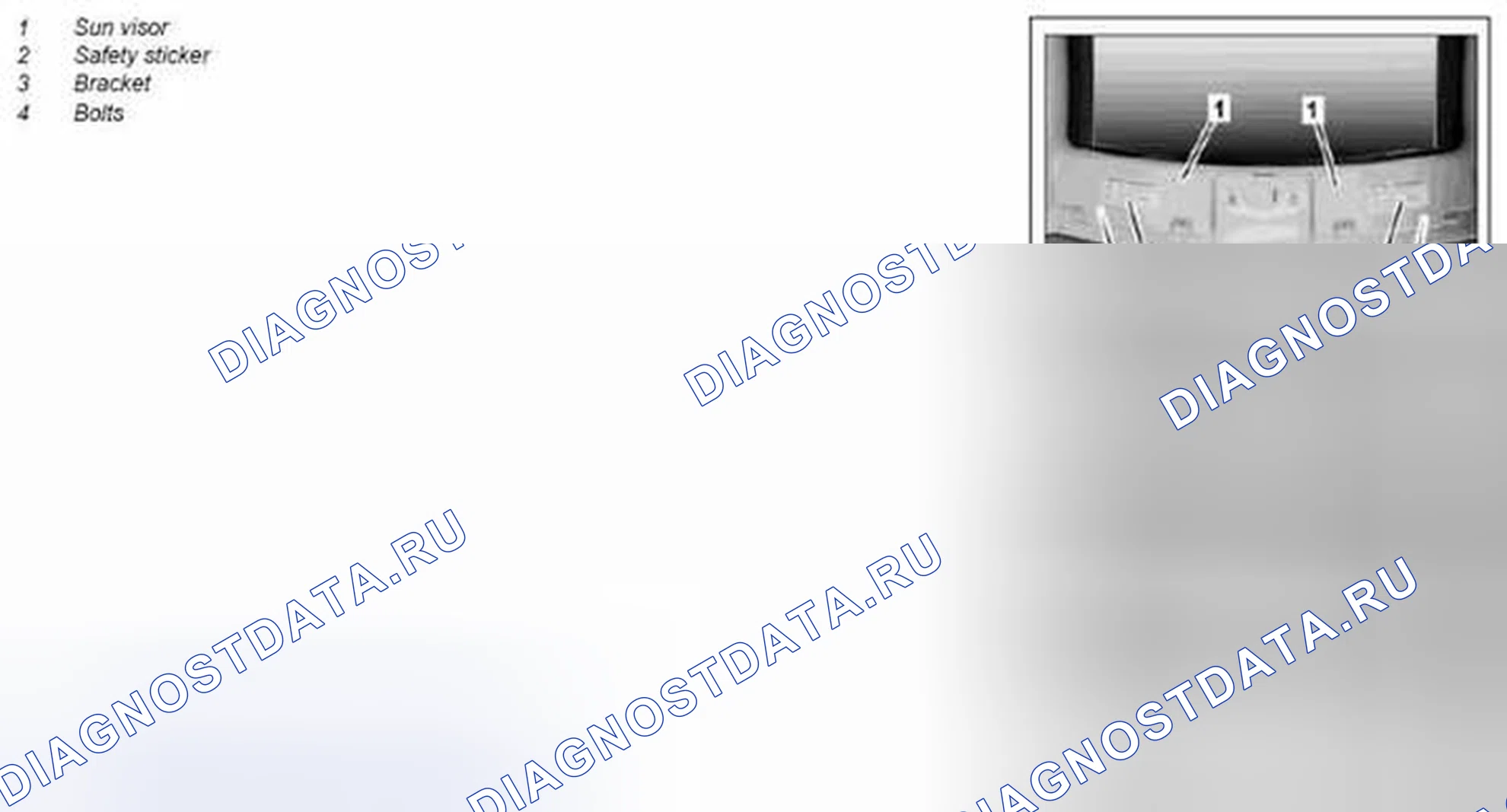 Рис. 136: Демонтаж / монтаж солнцезащитного козырька - AR68,60-P-5480MCU. Kia Soul I