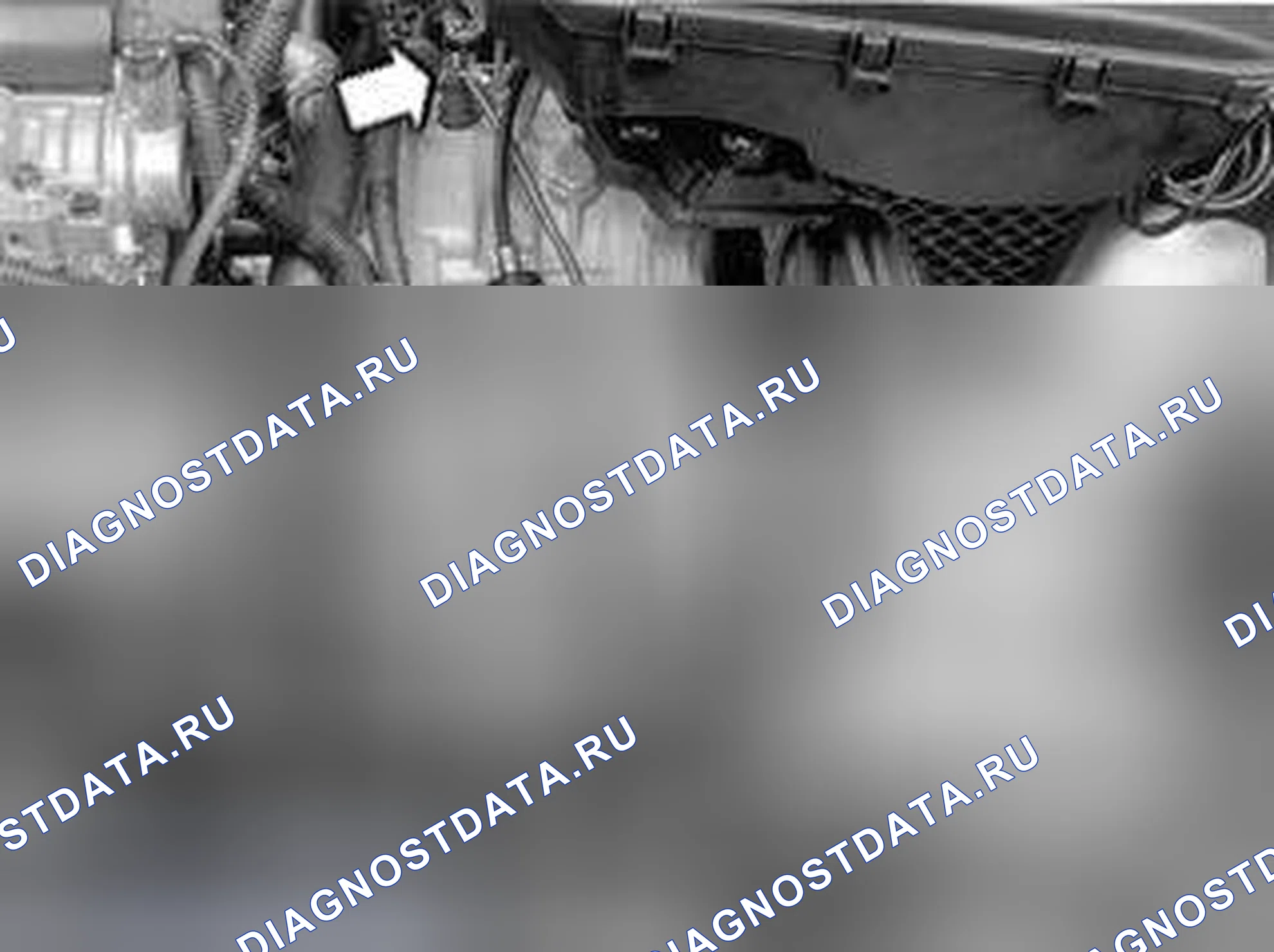 Рис. 1590: Удаление кабельного жгута. Volvo V70 II рестайлинг