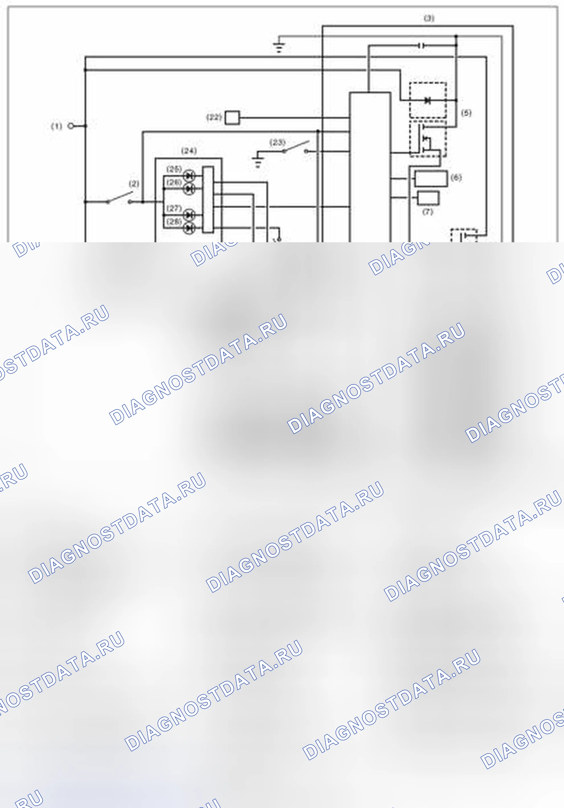 Рис. 78: электросхема. Subaru Legacy BM/BR рестайлинг