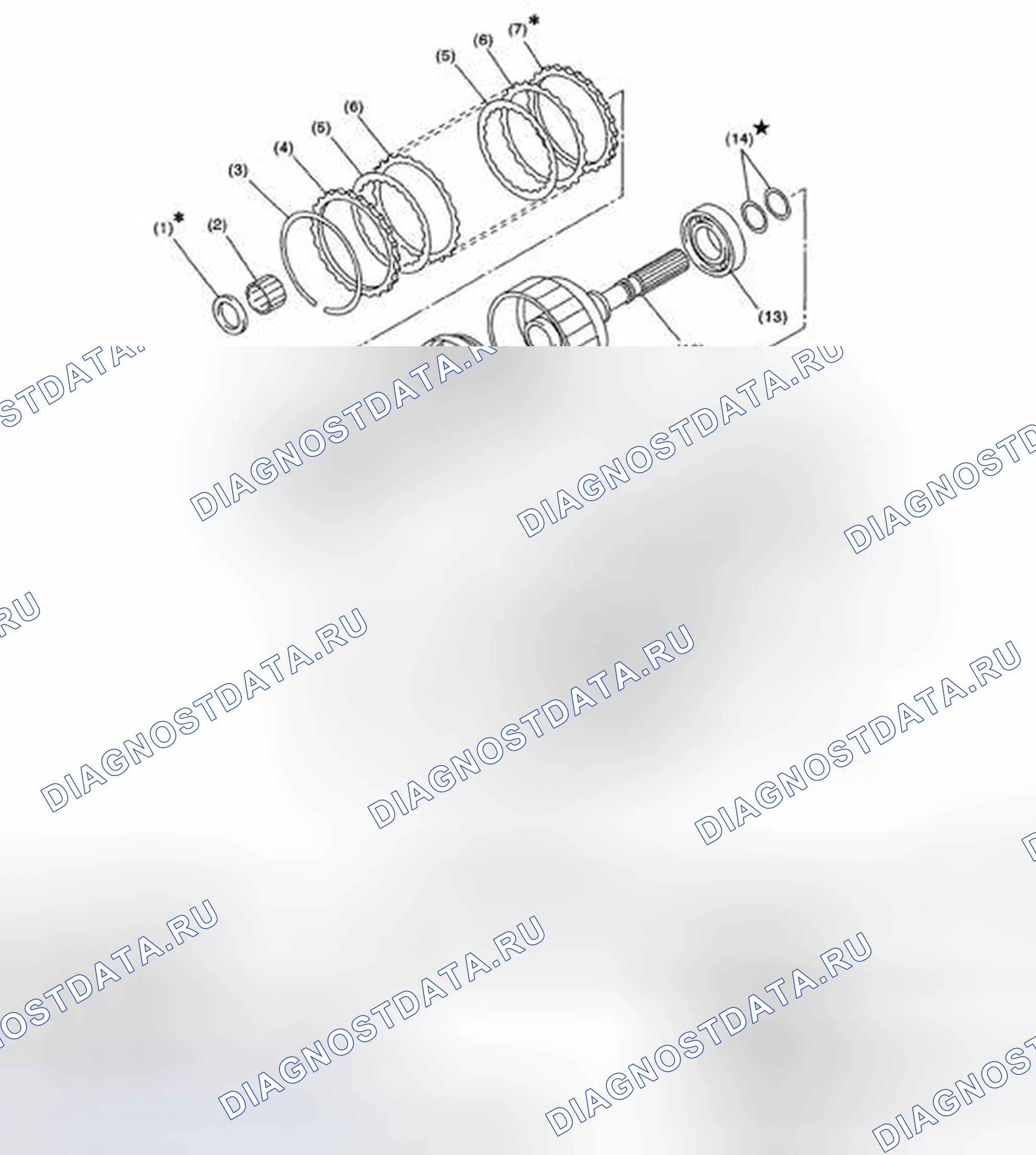 Рис. 320: СЛУЧАЙ ПЕРЕНОСА И УДЛИНЕНИЯ. Subaru Impreza WRX GH