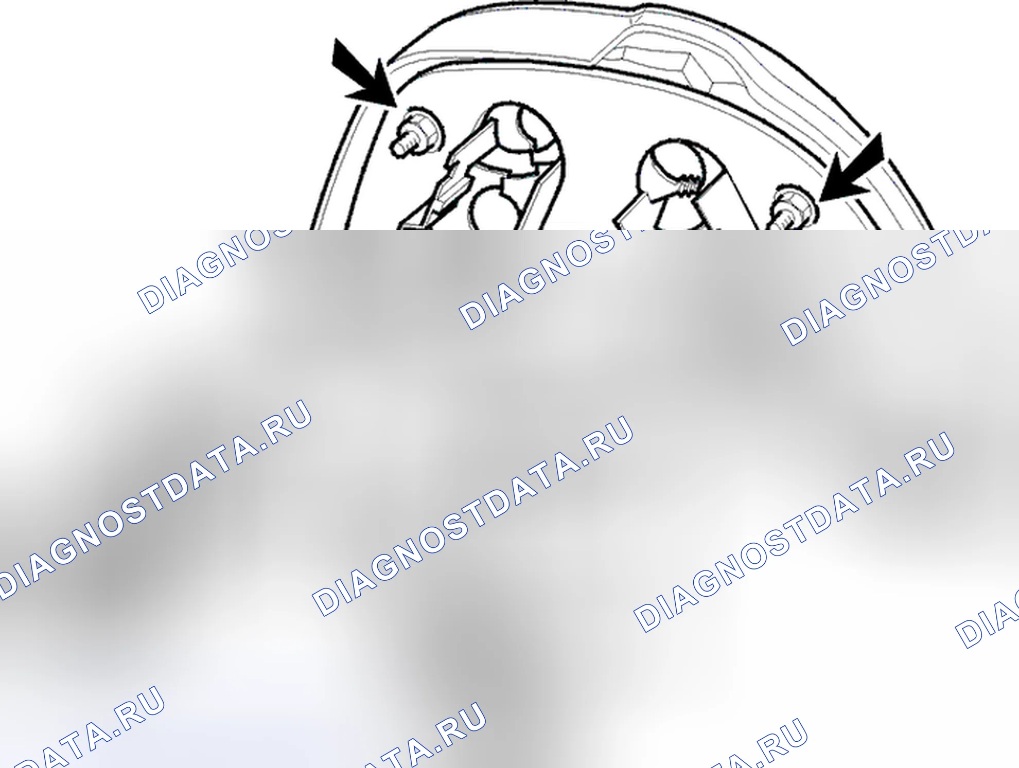 Рис. 38: Задние фонари (4 двери). Volvo S40 I рестайлинг