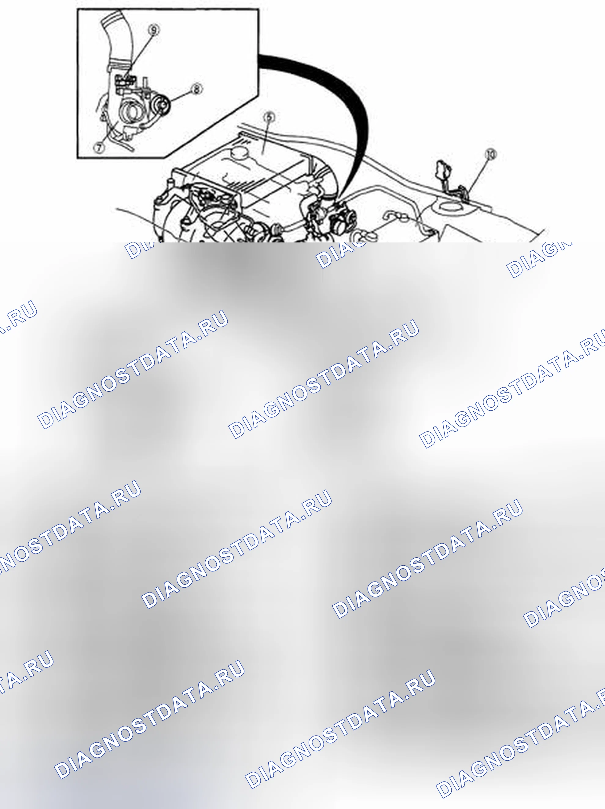 Рис. 149: ИНДЕКС РАСПОЛОЖЕНИЯ СИСТЕМЫ ЗАБОРА ВОЗДУХА [L3 С ТП]. Mazda CX-7 I