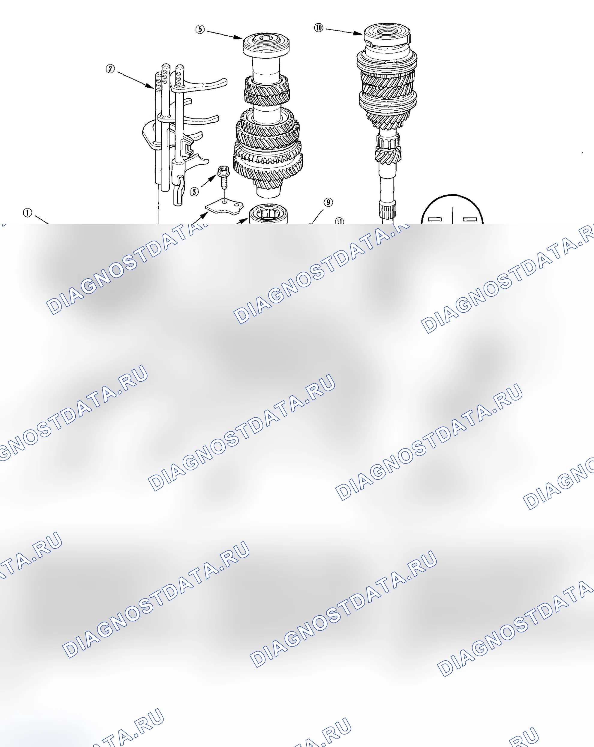 Рис. 59: 2002-2004 5-ступенчатые модели:. Acura RSX I