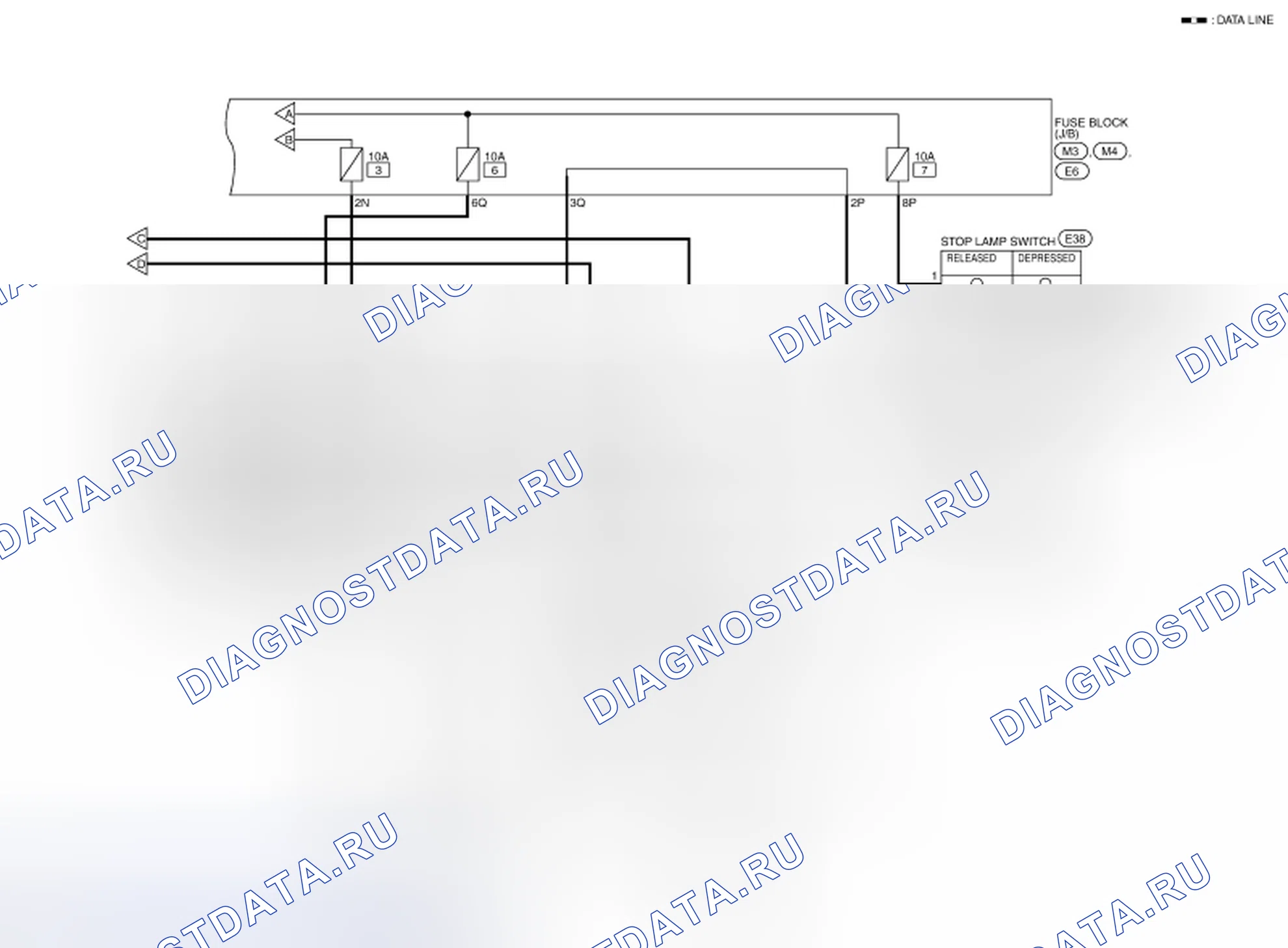 Рис. 144: Схема подключения системы управления CVT (2 из 8). Nissan Altima L32