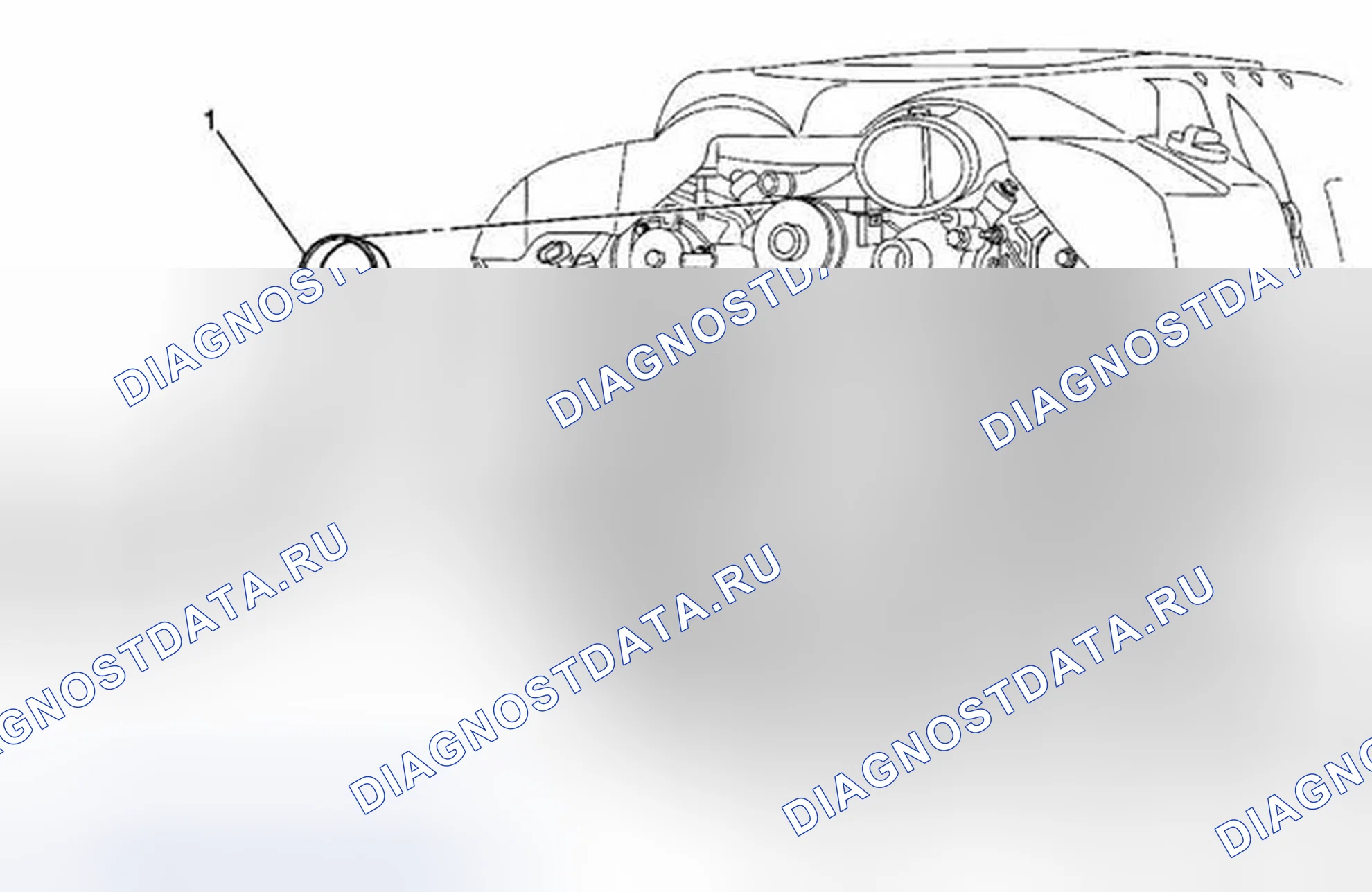 Рис. 1: Замена ремня нагнетателя. Cadillac XLR I