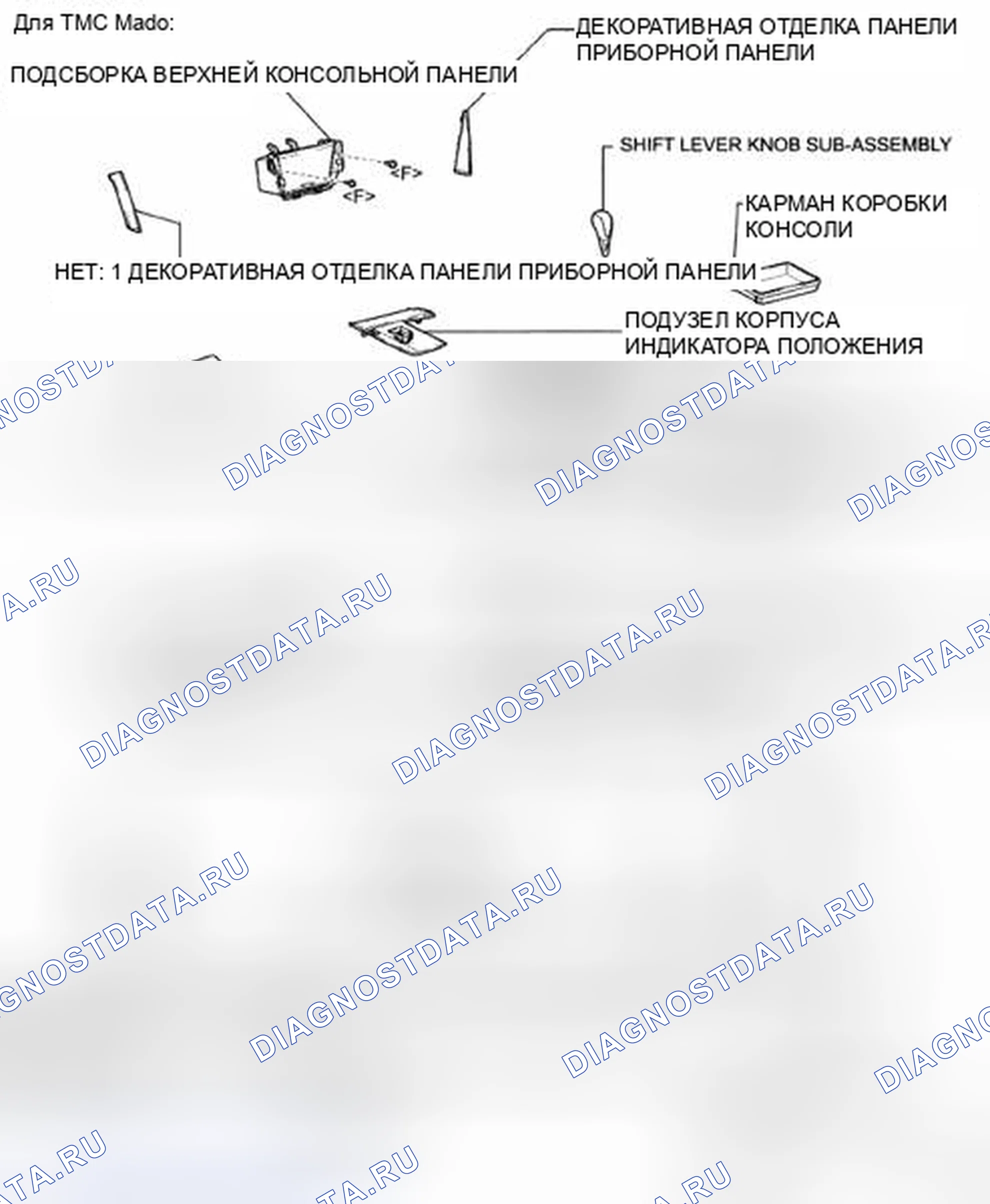 Рис. 182: КОМПОНЕНТЫ. Toyota Camry XV40
