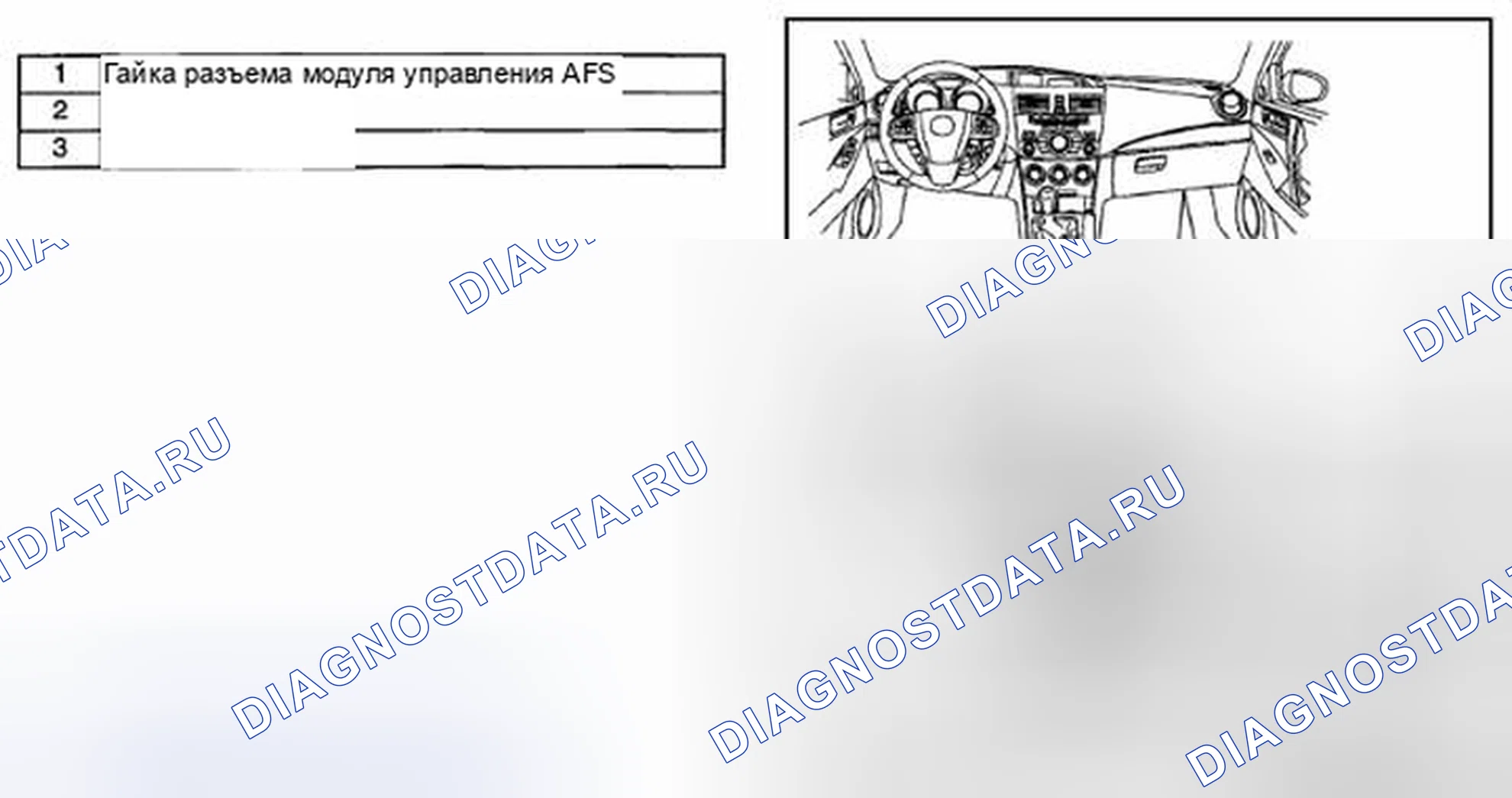 Рис. 21: ДЕМОНТАЖ / МОНТАЖ МОДУЛЯ УПРАВЛЕНИЯ AFS (АДАПТИВНАЯ СИСТЕМА ПЕРЕДНЕГО ОСВЕЩЕНИЯ). Honda CR-V IV рестайлинг