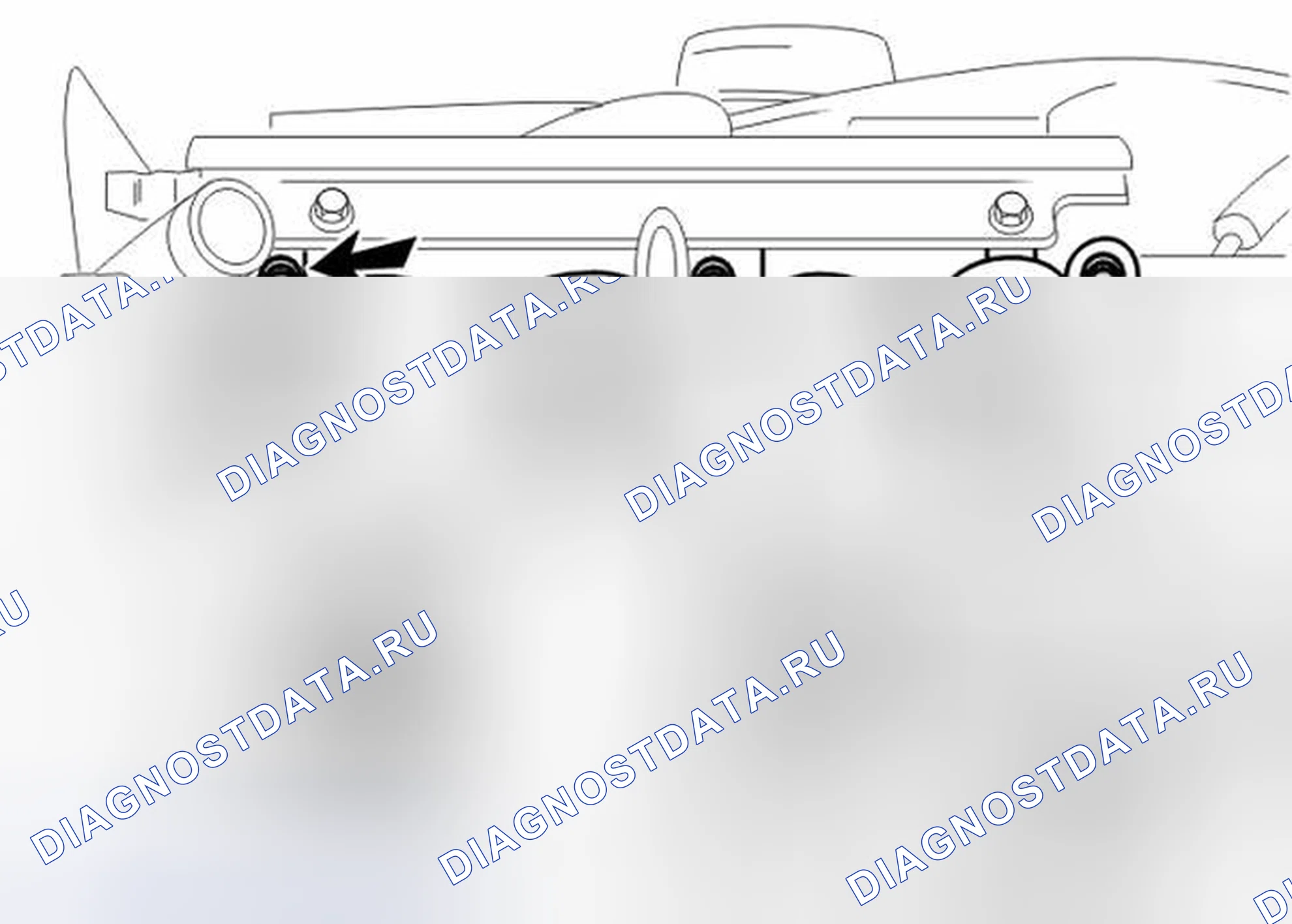 Рис. 27: Демонтаж впускного коллектора. Volvo V40 I рестайлинг