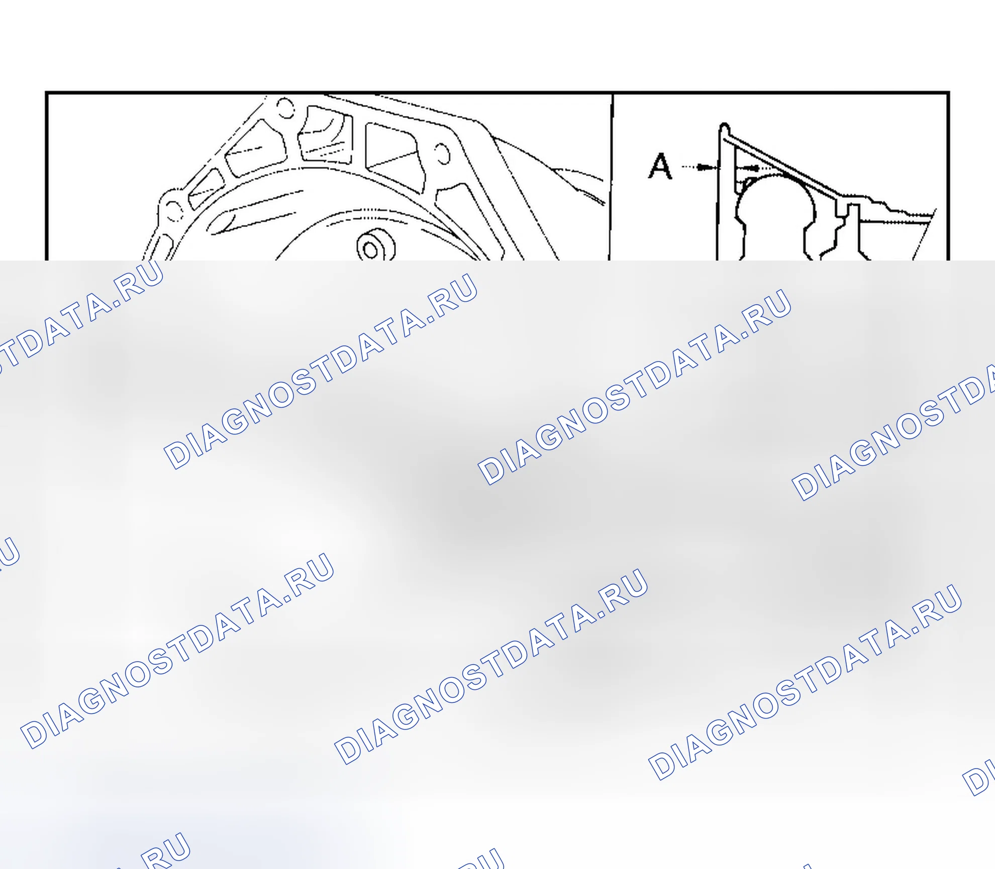 Рис. 224: Установка и проверка гидротрансформатора. Infiniti QX56 I
