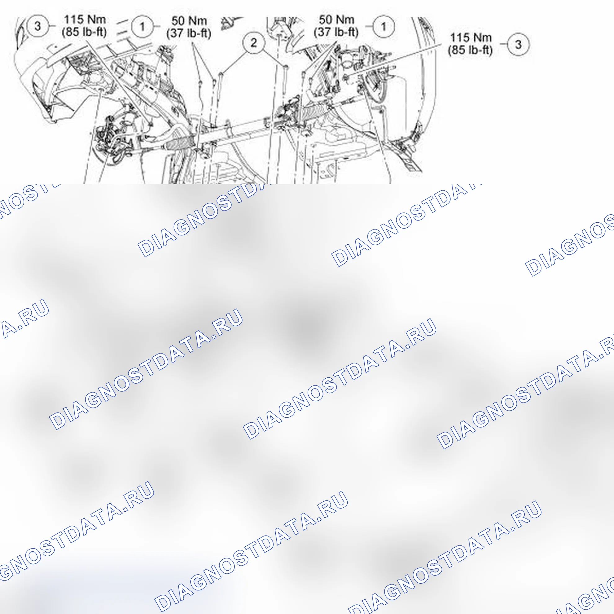 Рис. 2: Подрамник - передний. Ford Taurus V