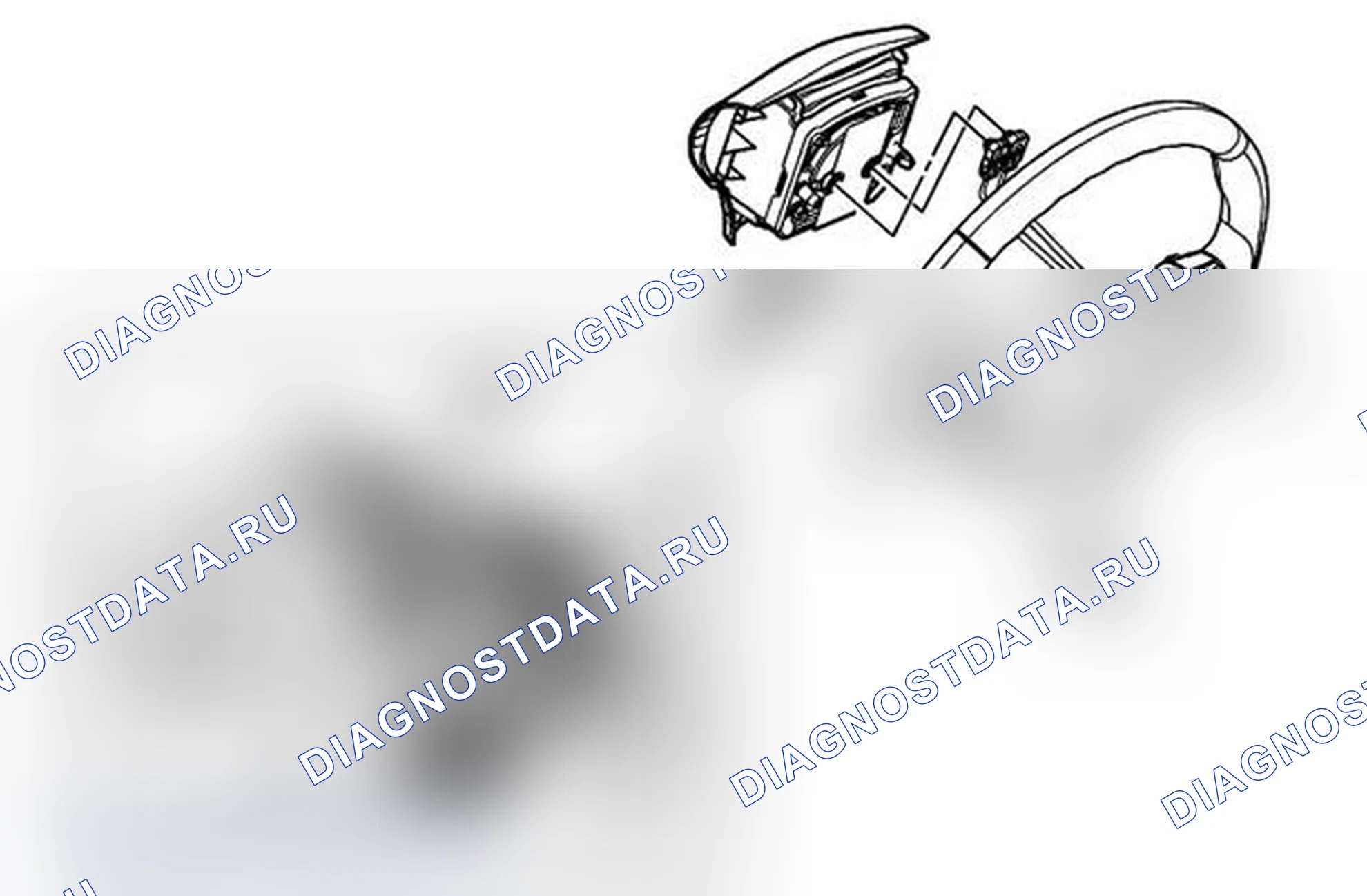 Рис. 7: Замена надувного удерживающего модуля рулевого колеса. Pontiac G6 I final
