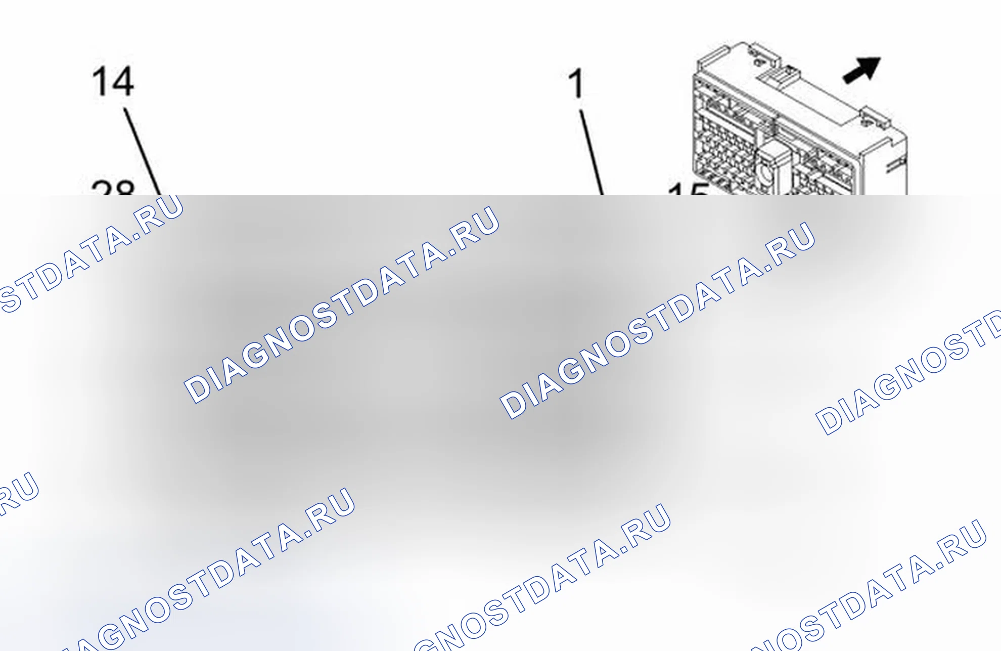 Рис. 5: Блок предохранителей - Underhood X2. Chevrolet Traverse I