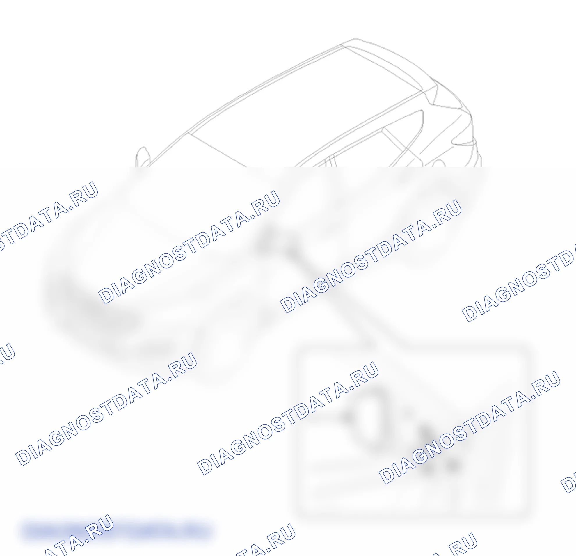 Расположение деталей внешнего зеркала заднего вида. Hyundai Santafe Sport DMA