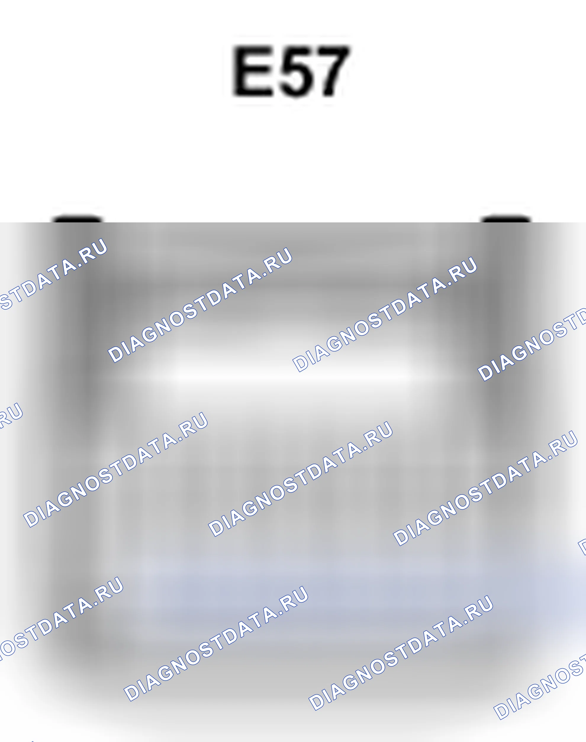 Рис. 471: Вид с торца разъема блока управления переключением передач ECU (E57). Toyota Camry XV40