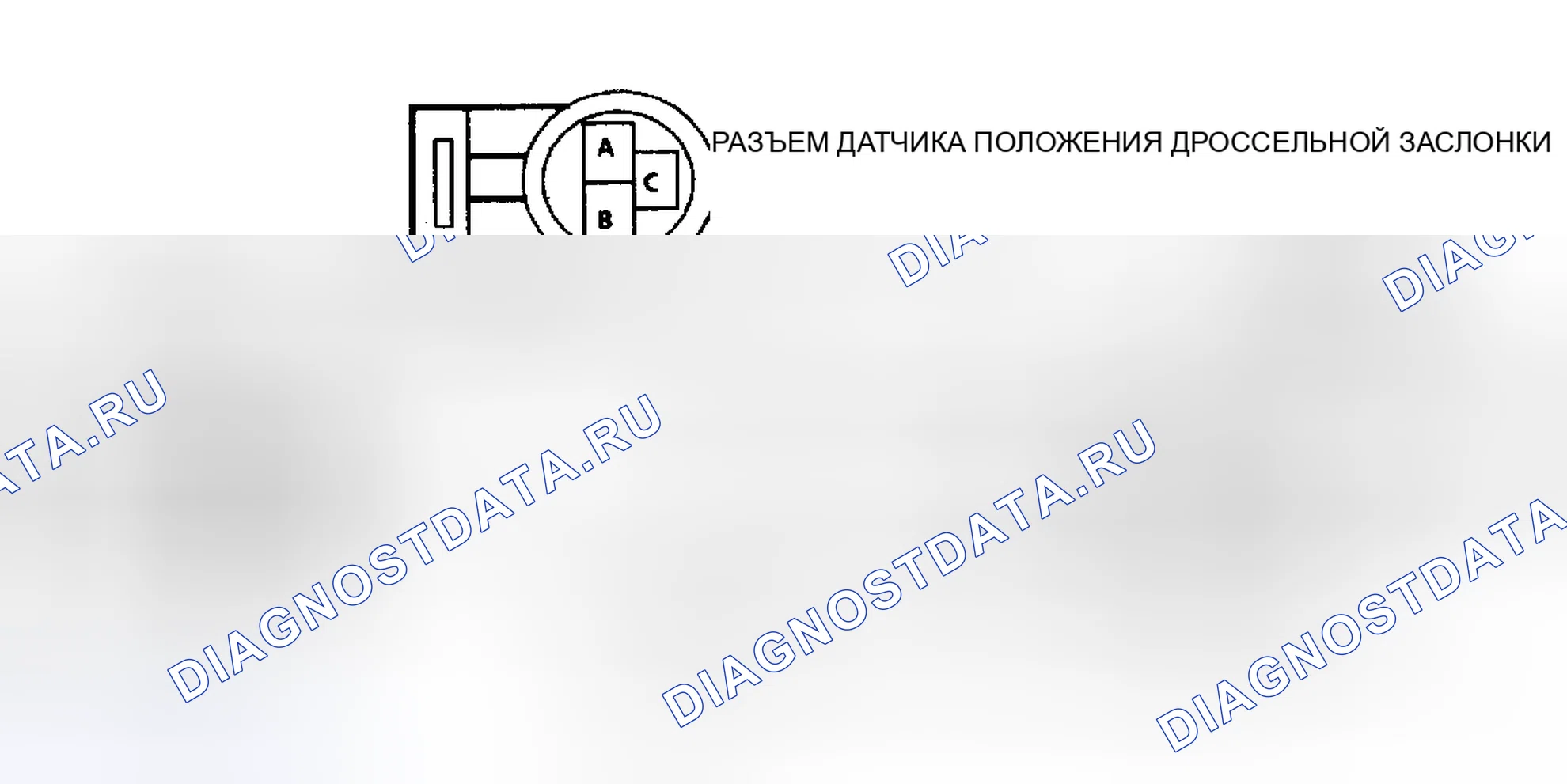 Рис. 229: Схема кода 21, высокое напряжение сигнала датчик положения дроссельной заслонки. Buick Skylark VI