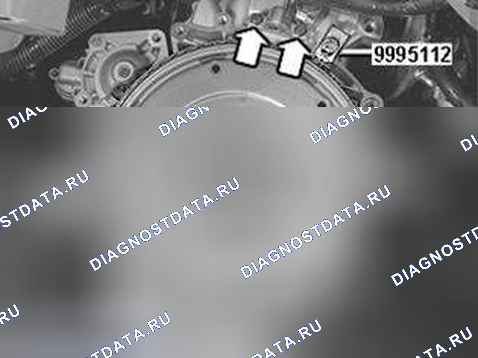 Рис. 125: Установка несущей плиты. Volvo V70 II