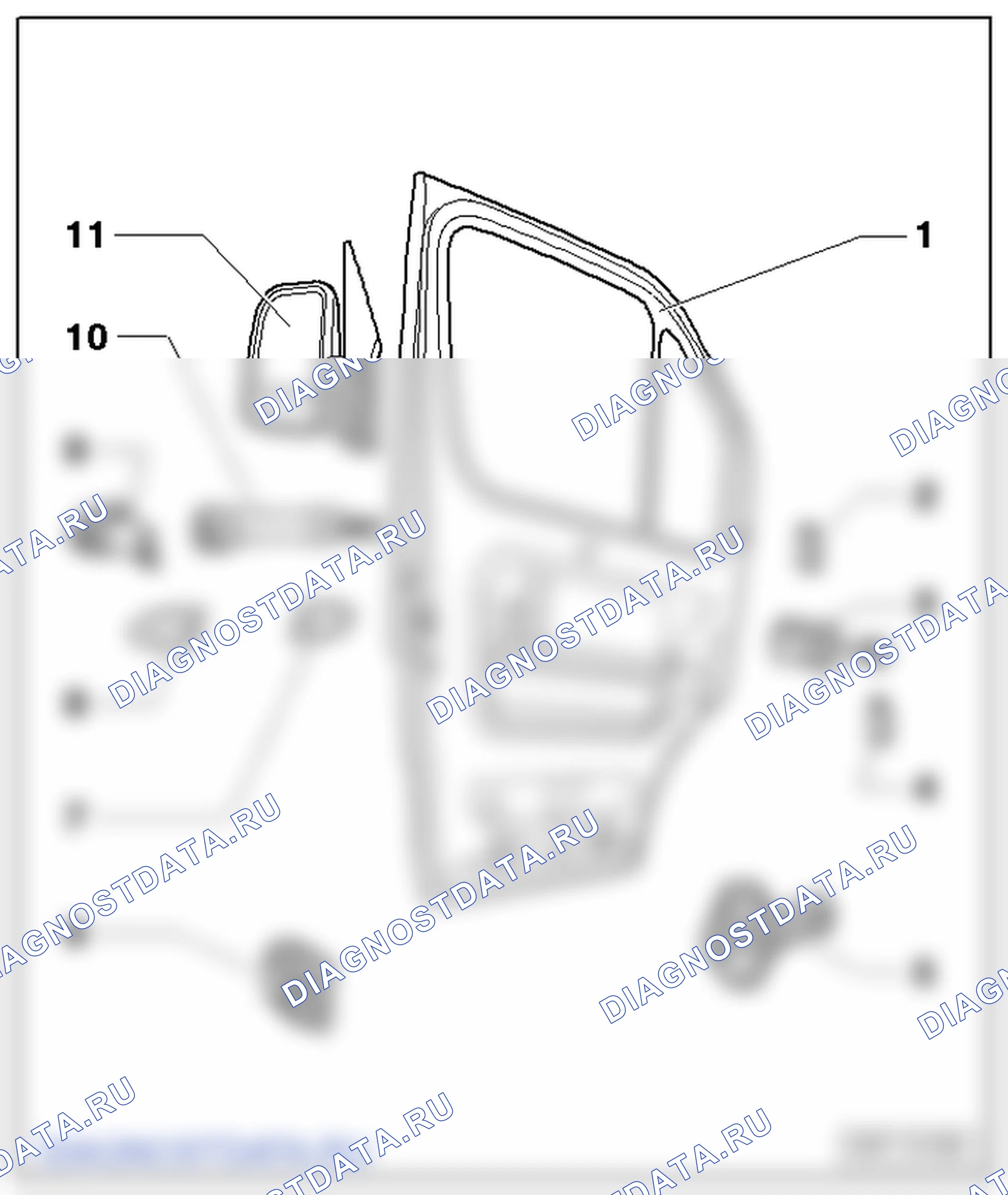 Передняя дверь. Volkswagen Crafter I