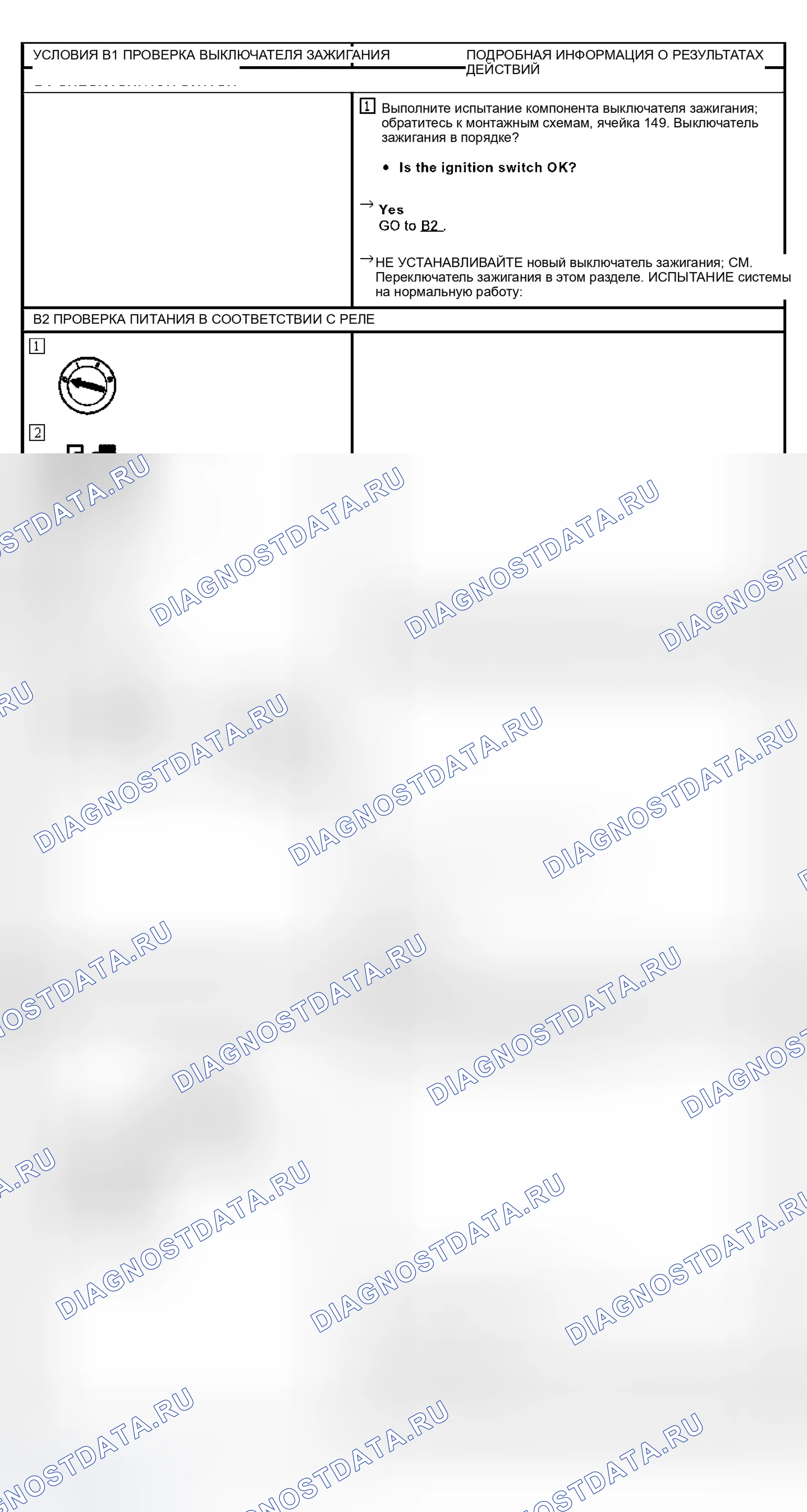 Рис. 3: диагностический тест B: НЕТ ПИТАНИЯ В ACC. Ford Escape I