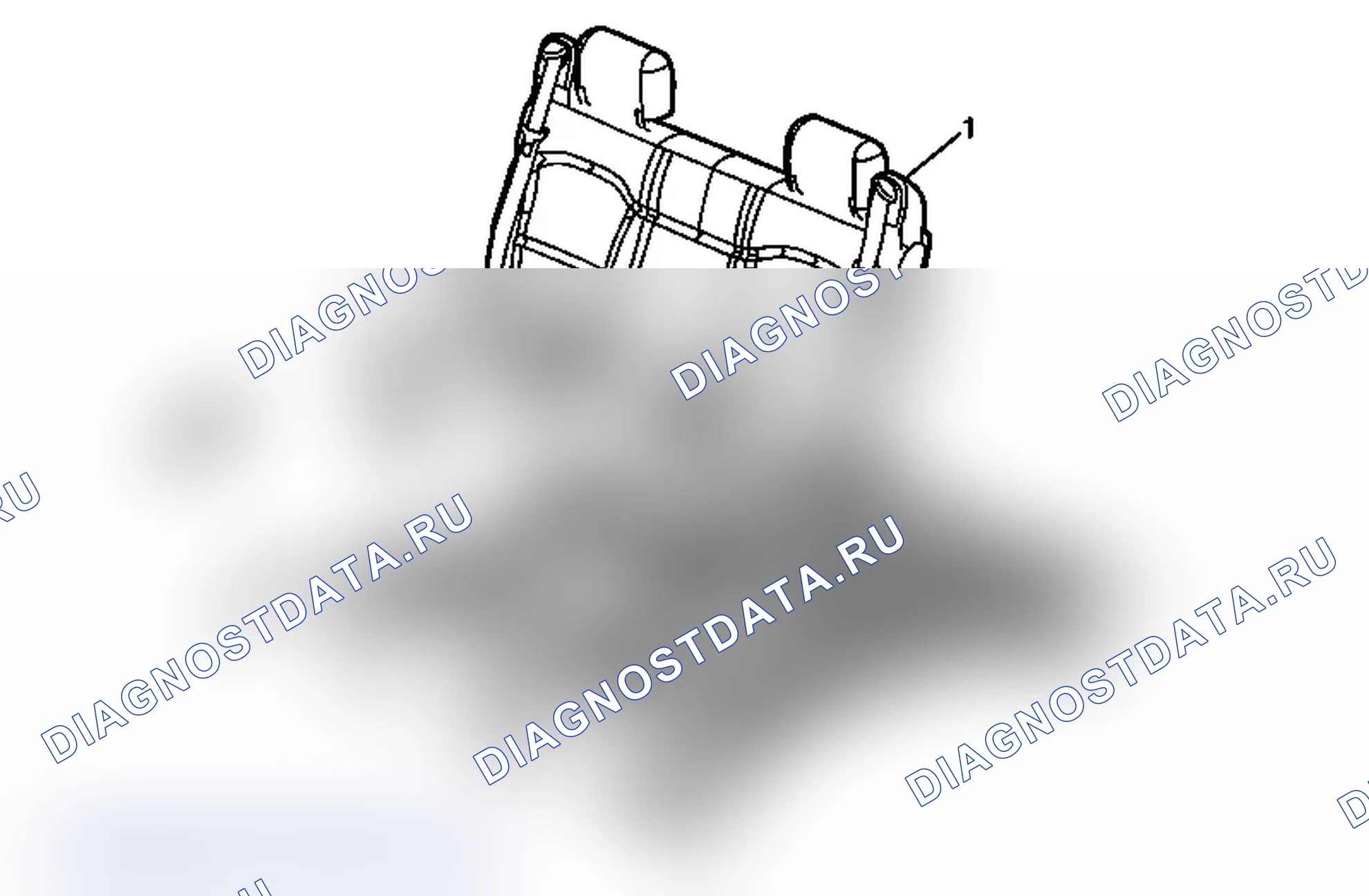 Рис. 80: Замена заднего сиденья № 2 (Suburban/Yukon XL). Chevrolet Tahoe III