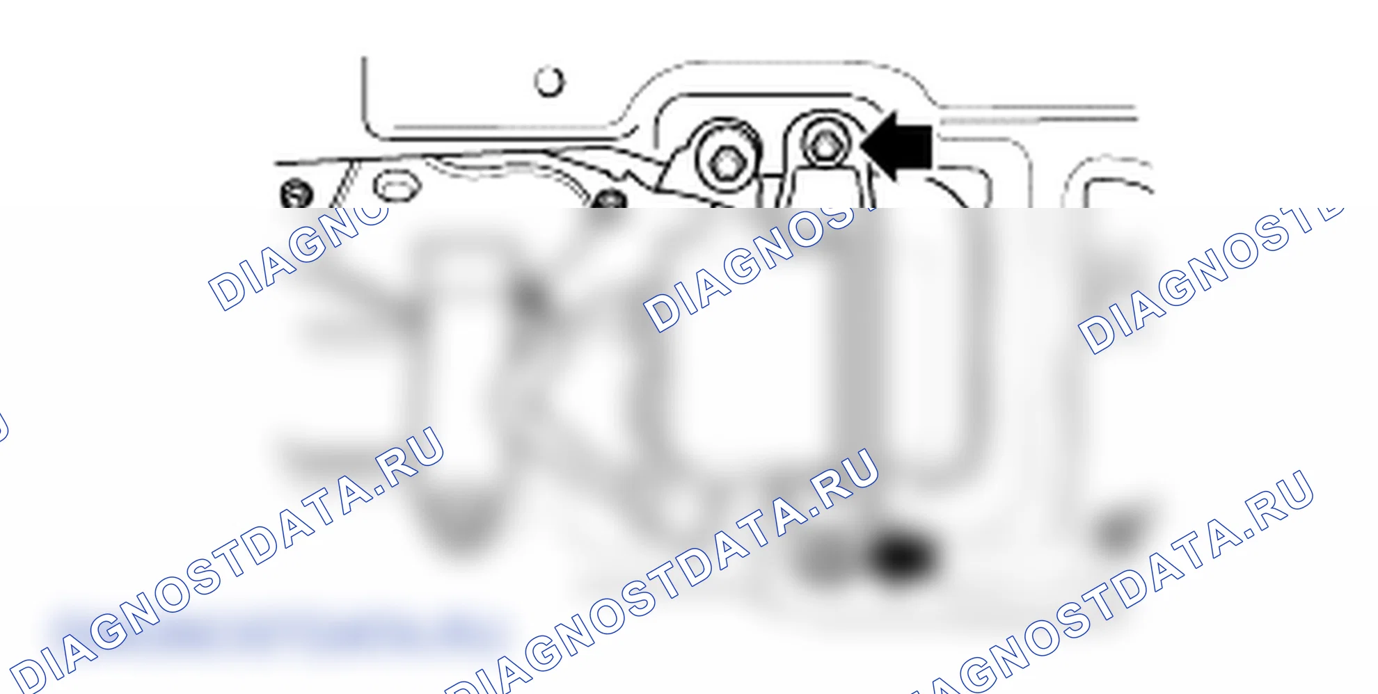 Снятие электродвигателя заднего стеклоочистителя. Kia Sorento BL
