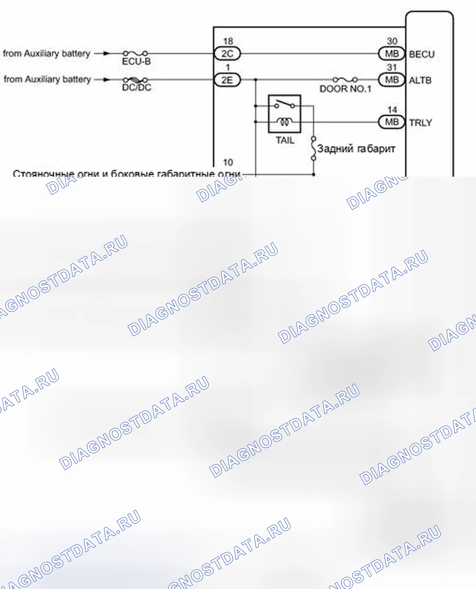 Рис. 9: СХЕМА СИСТЕМЫ. Toyota Prius V I